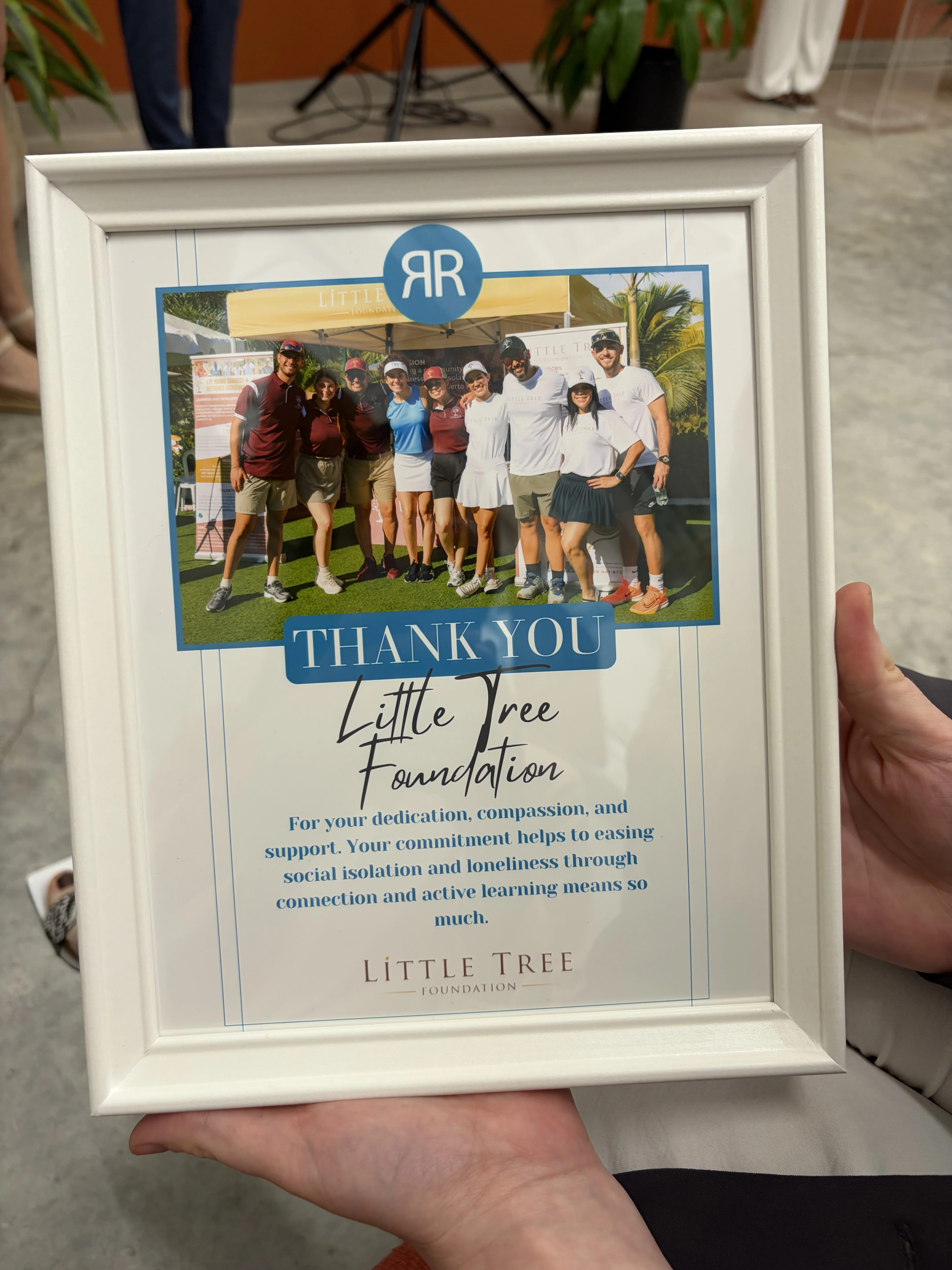Thank you frame from Rain and Rose