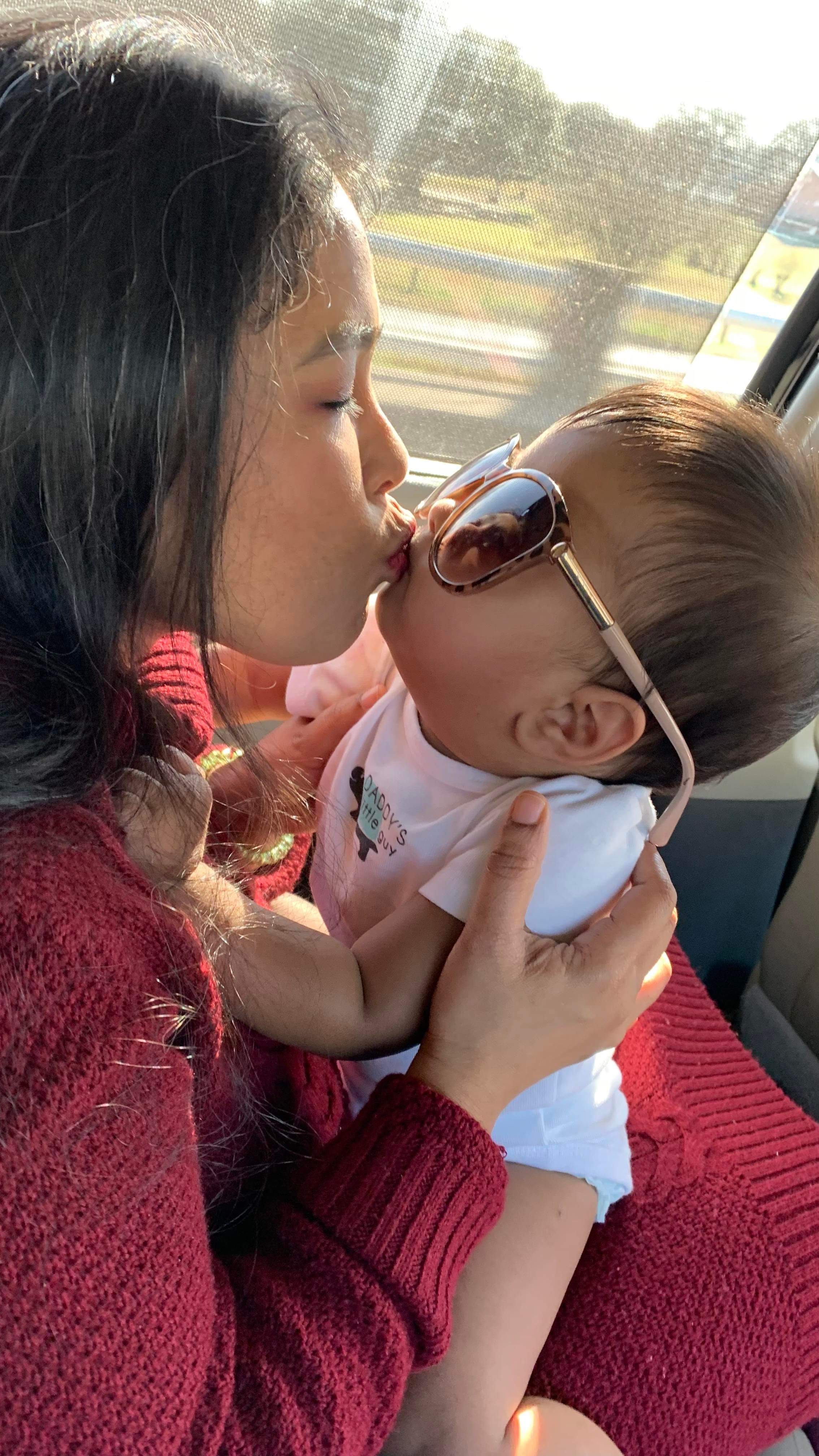 Amina with her son - A loving mother