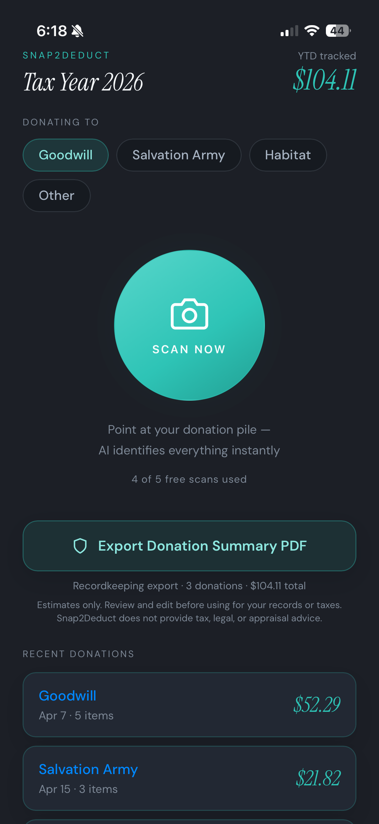 Step 01: Choose your donation destination