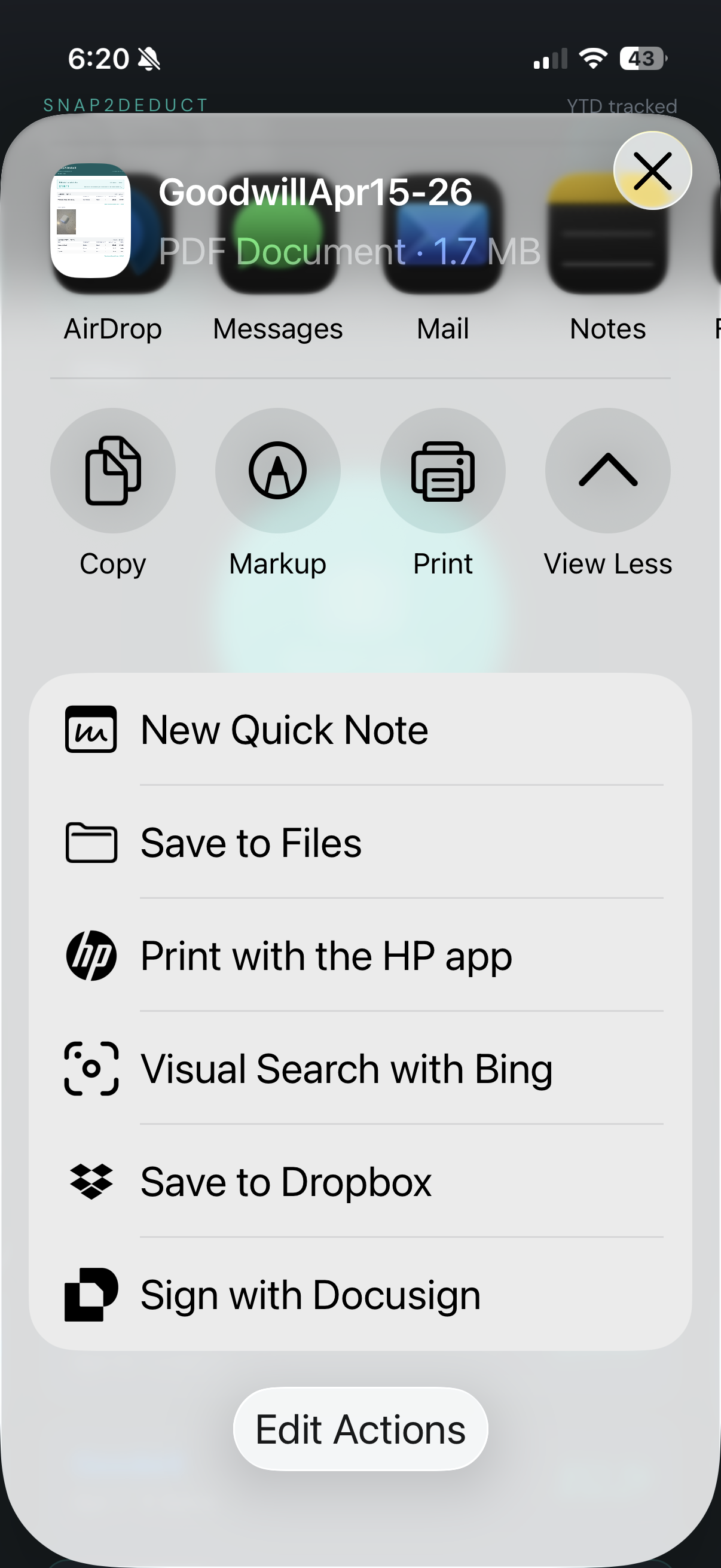 Step 05: Export a tax-ready PDF