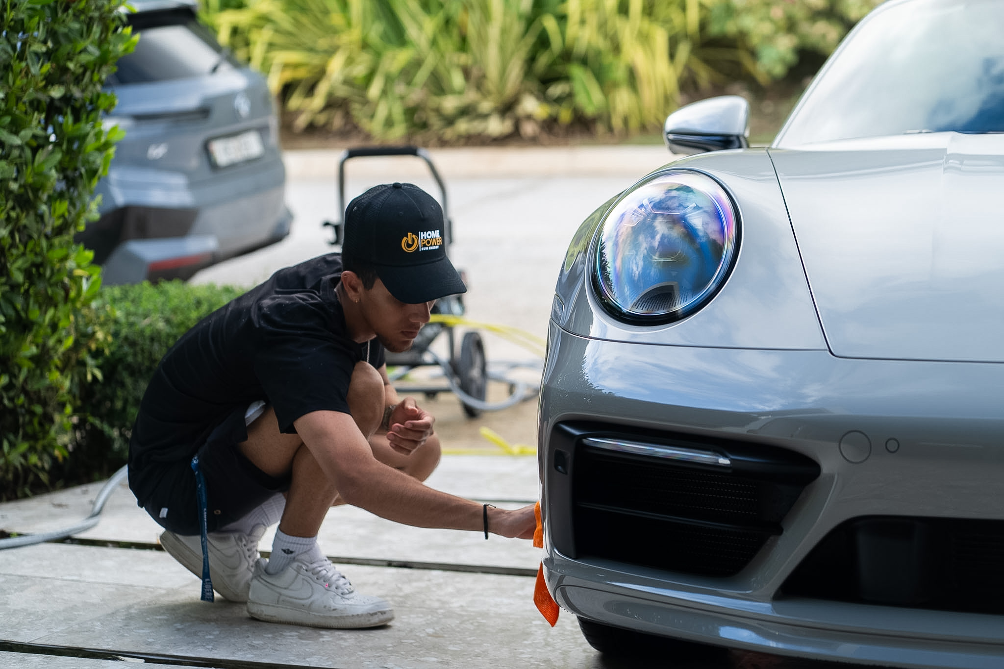 Detailing in Progress - Front Bumper