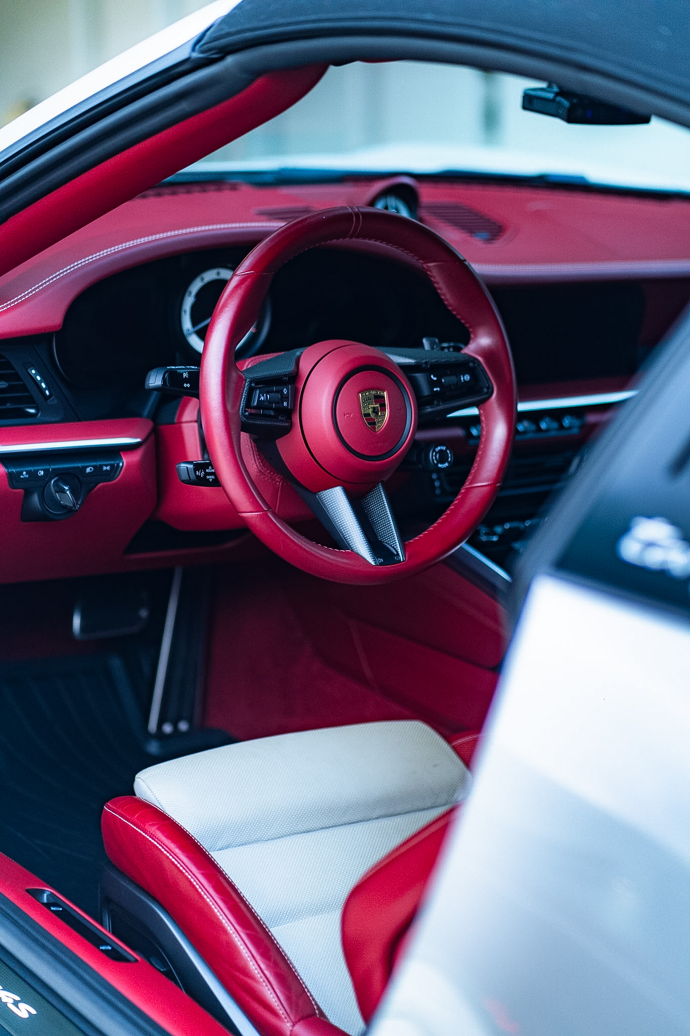 Porsche Interior - Steering Wheel Detail