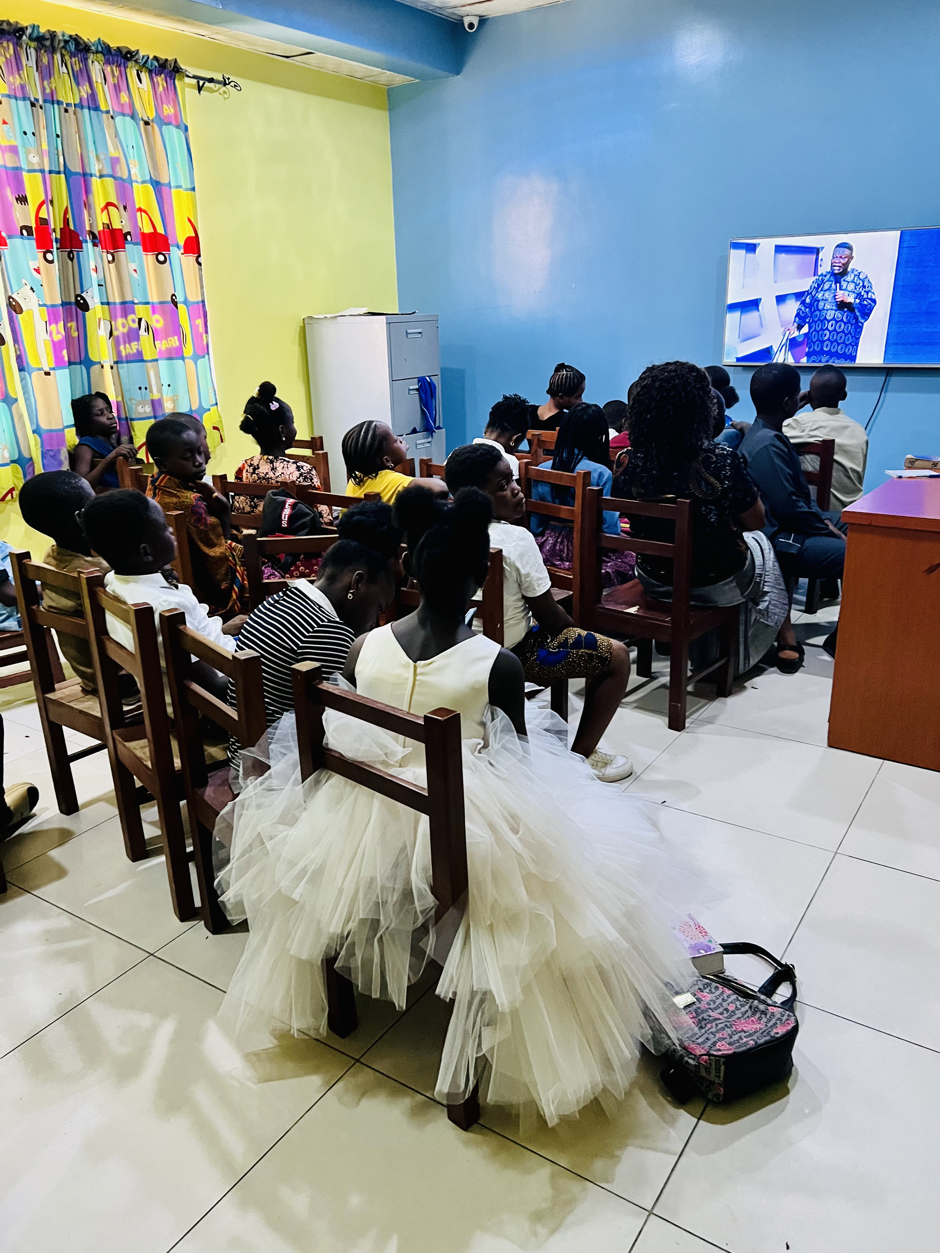 Children ministry watching service