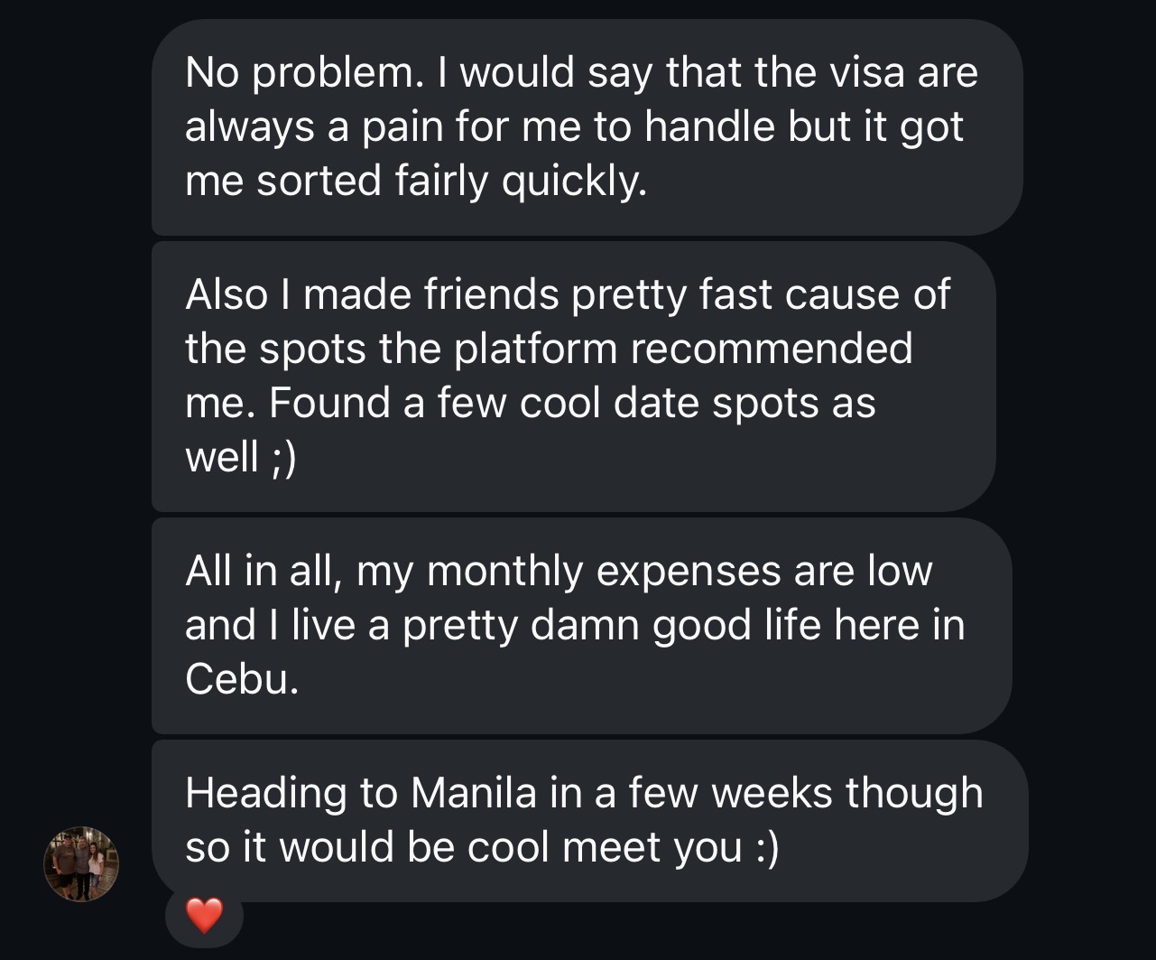 Cebu life testimonial