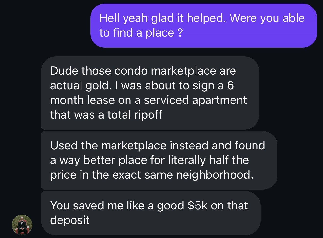 Saved $5k testimonial