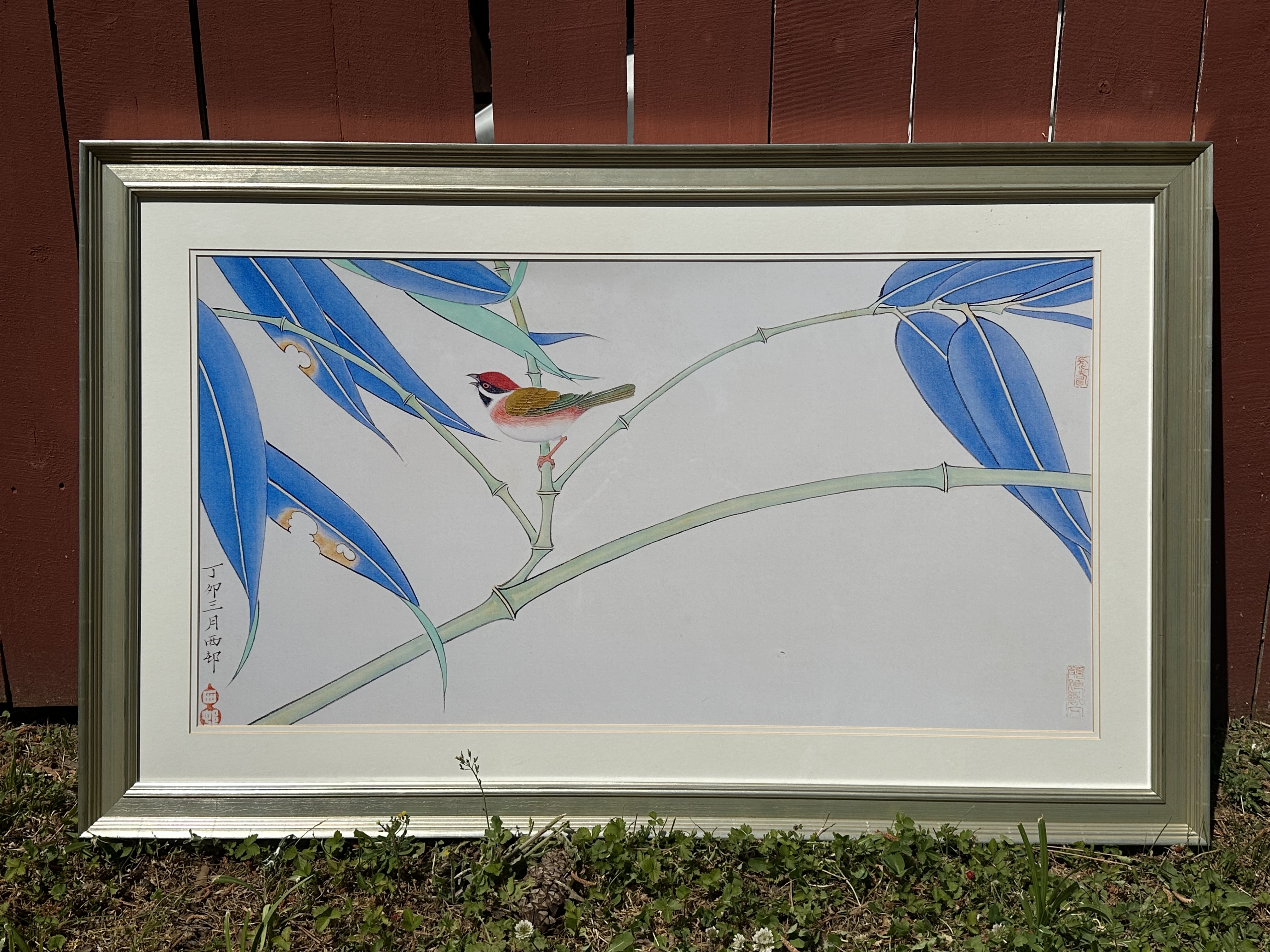 Bird and Bamboo Print