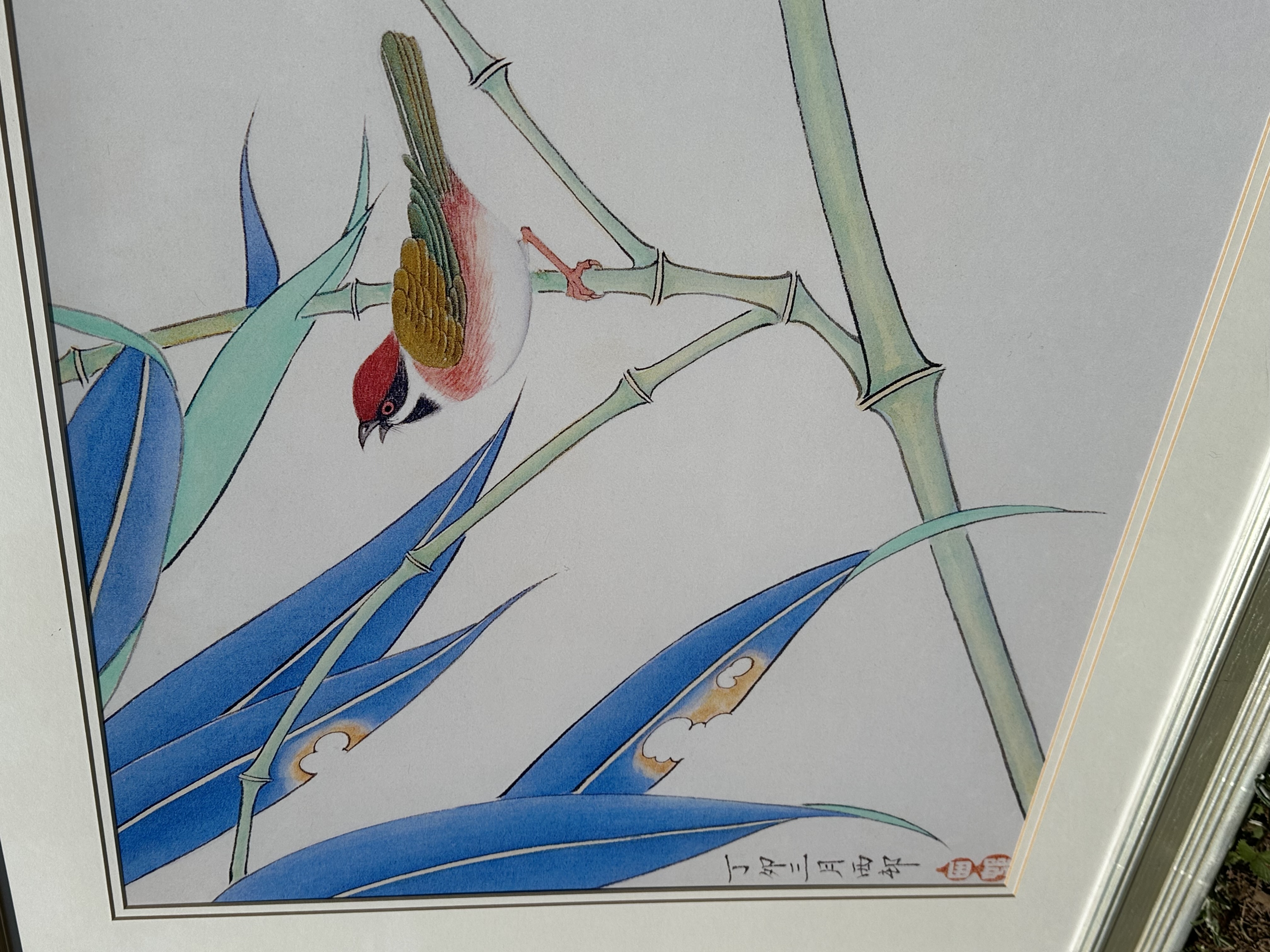 Bird and Bamboo Print thumbnail 2