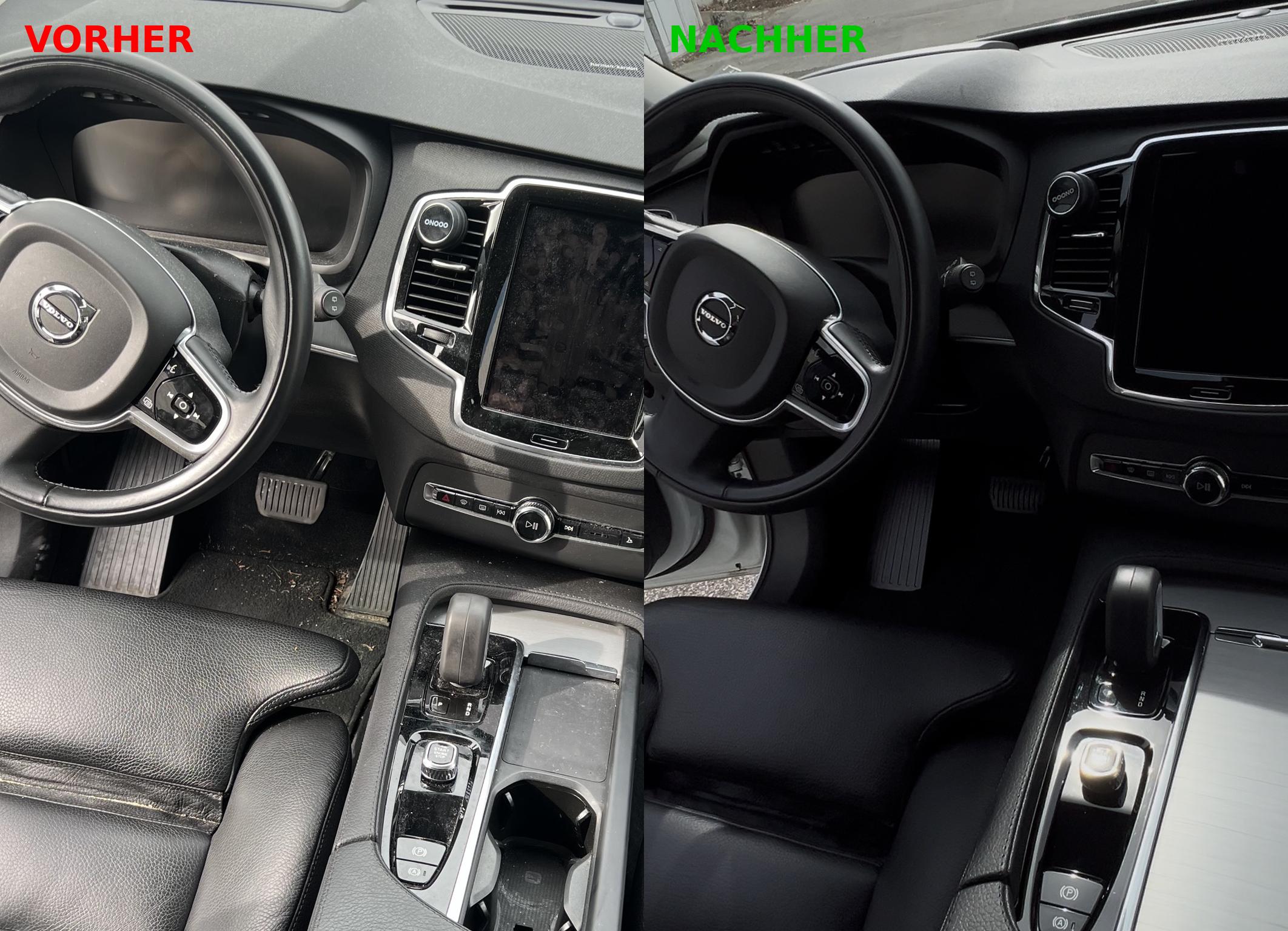 Volvo Innenraum Vorher/Nachher