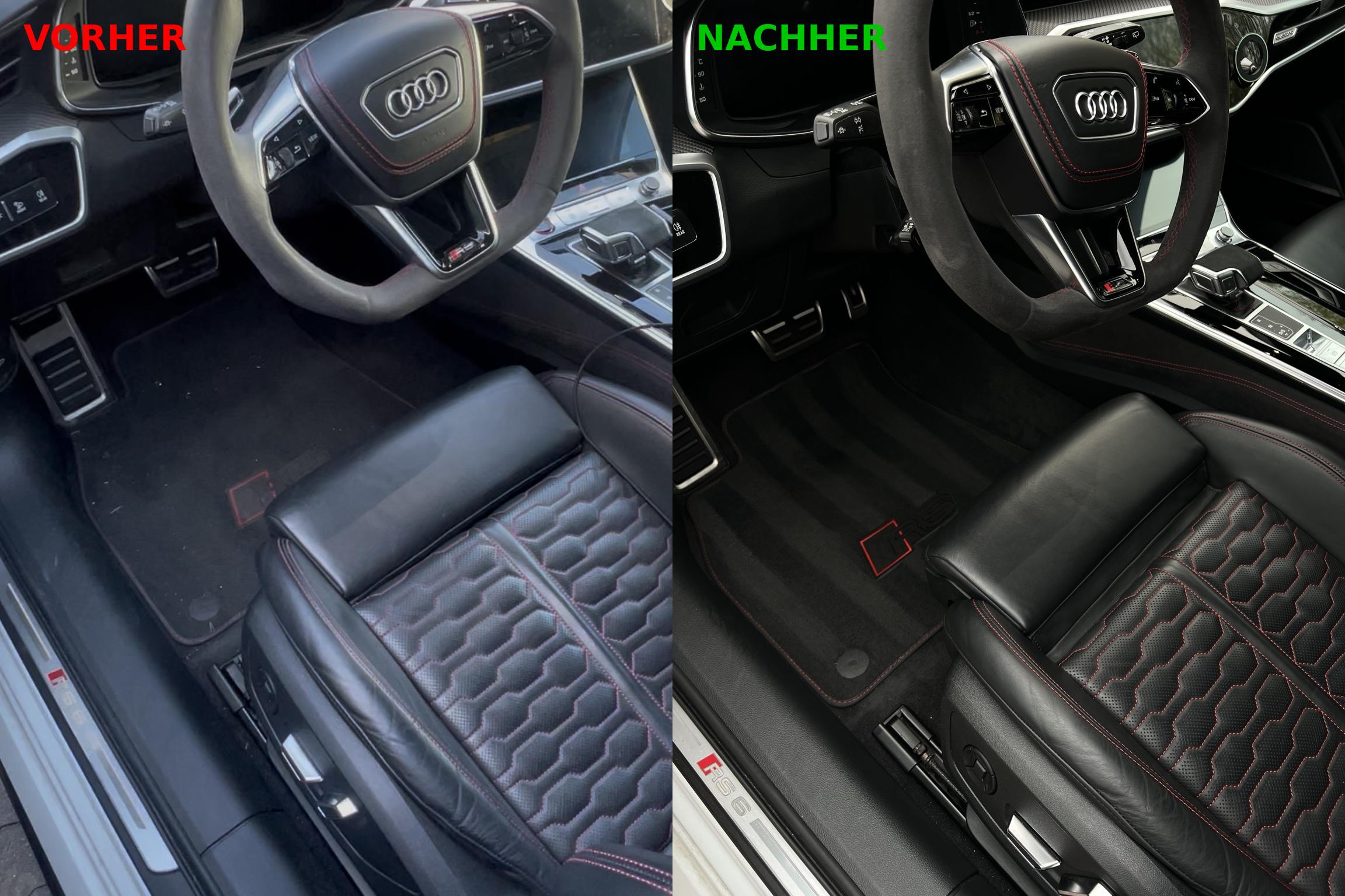 Audi Innenraum Vorher/Nachher