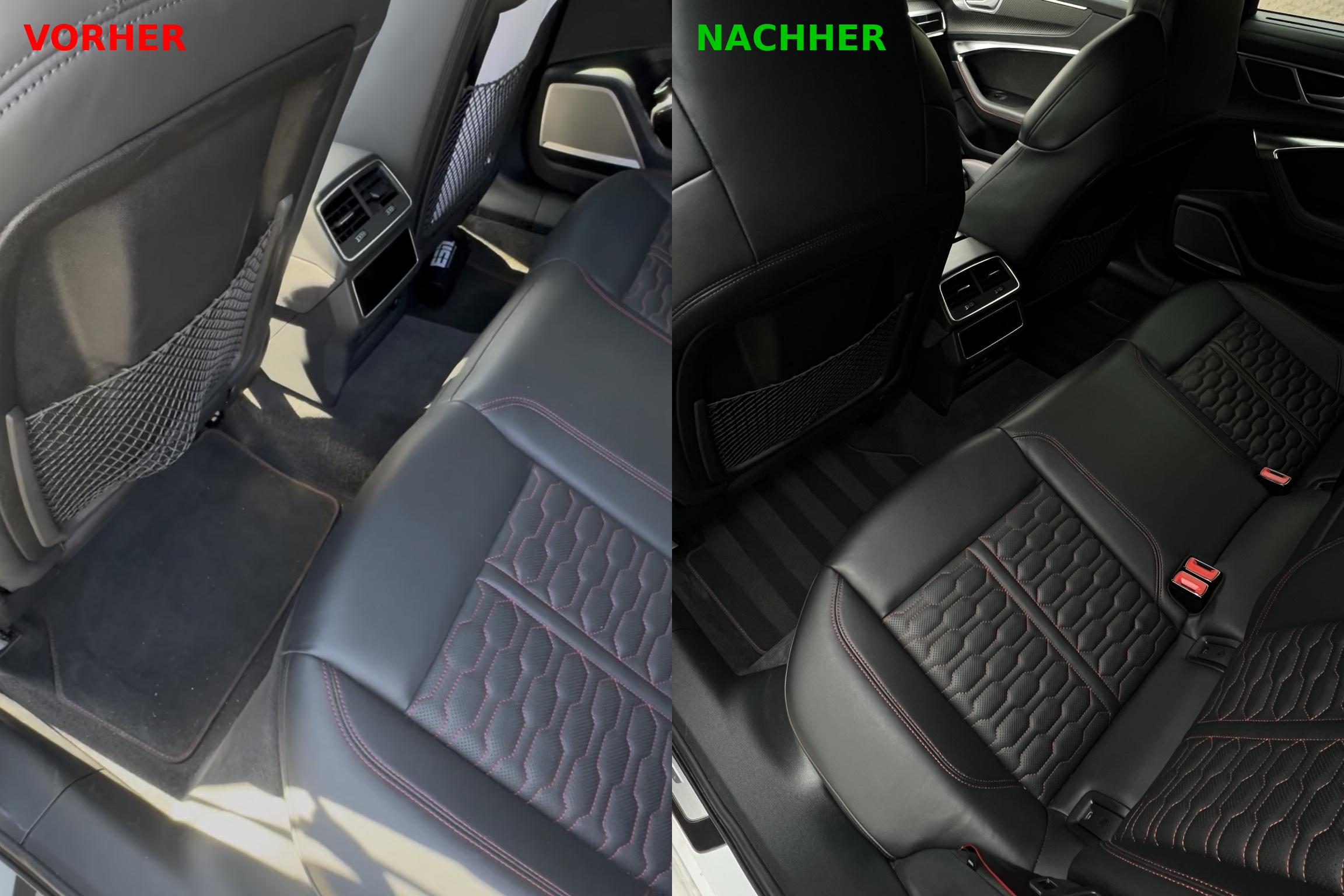 Audi Rücksitze Vorher/Nachher