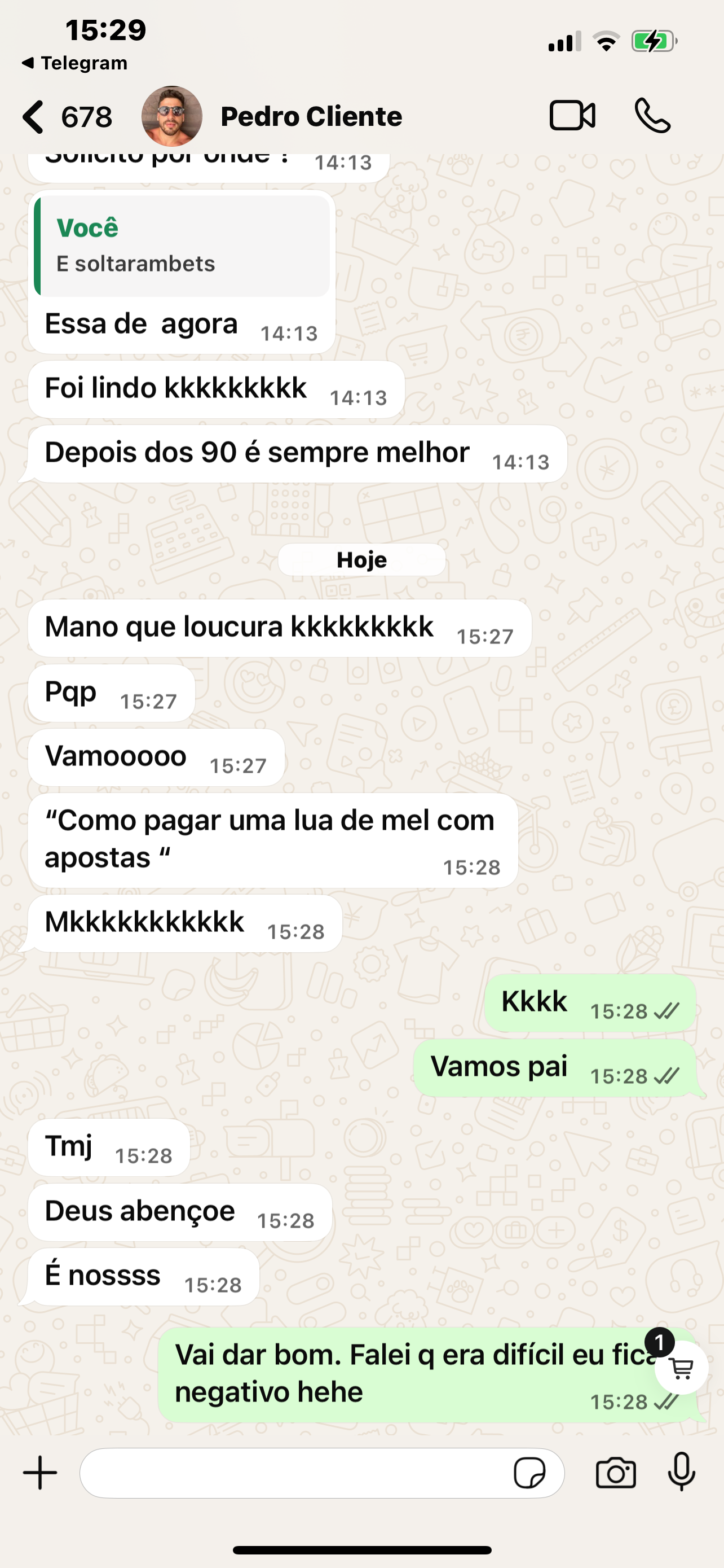 Depoimento Pedro — lua de mel com apostas