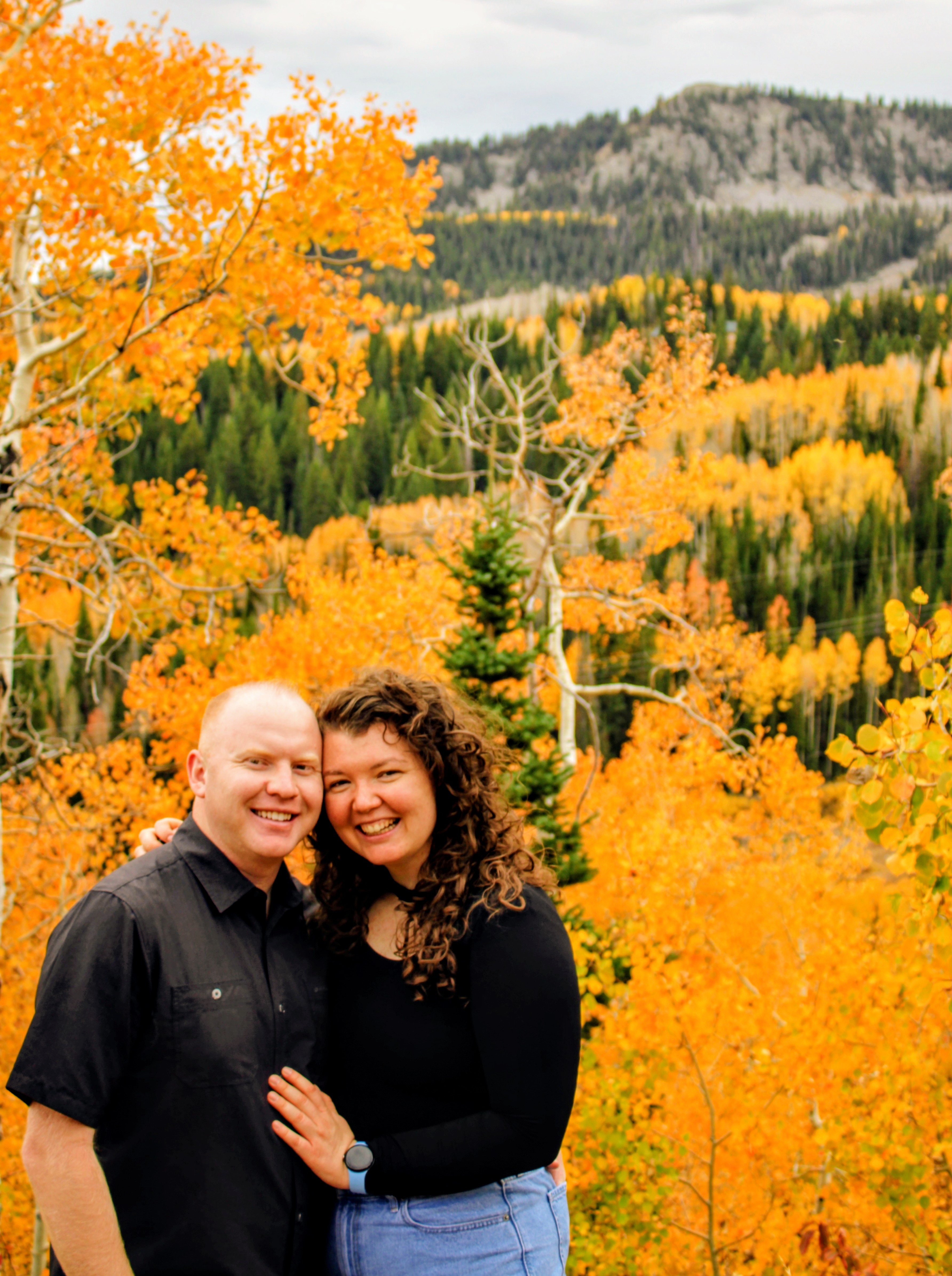 Sydney & Bryan among fall foliage