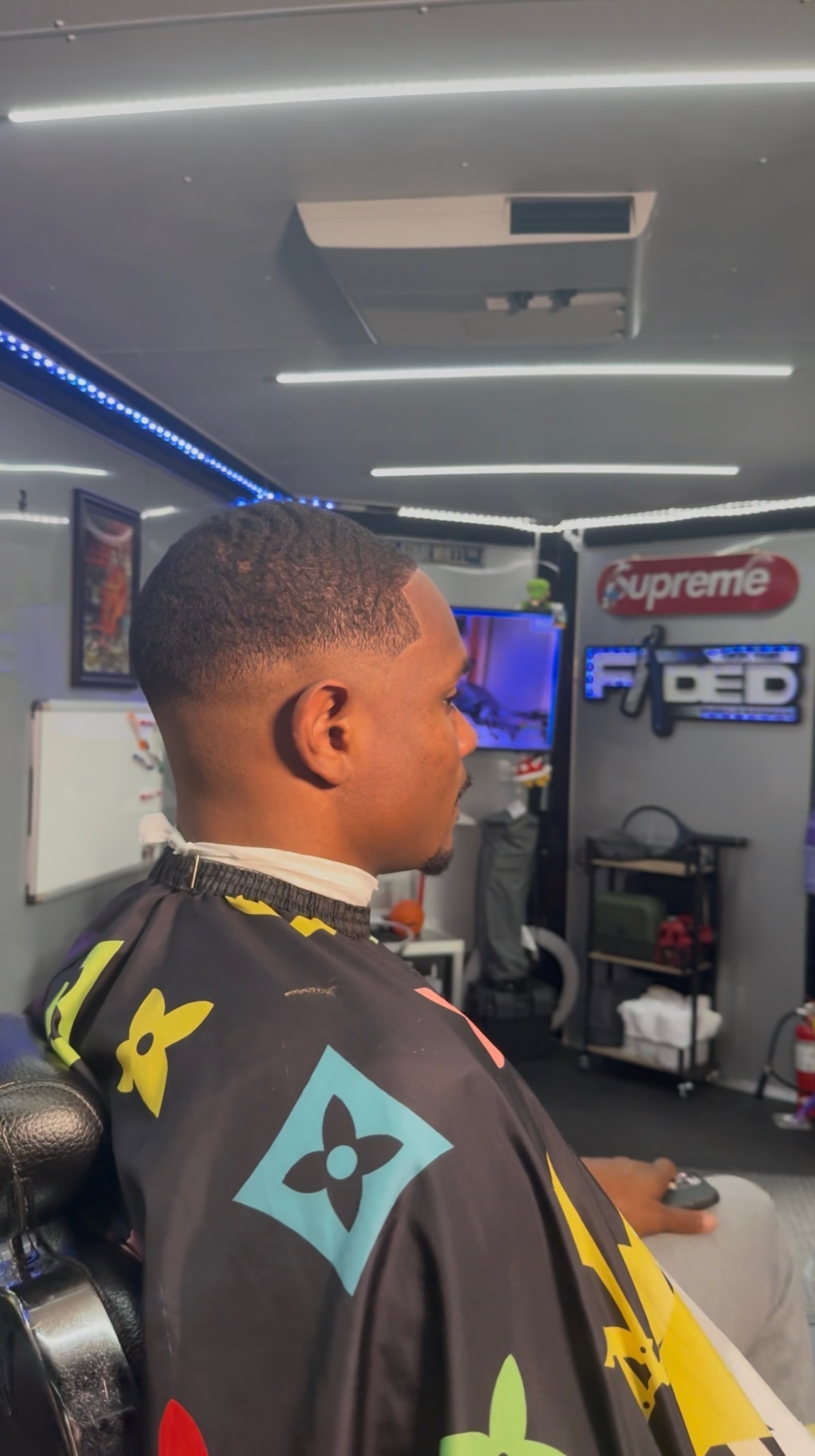 Clean fade back view