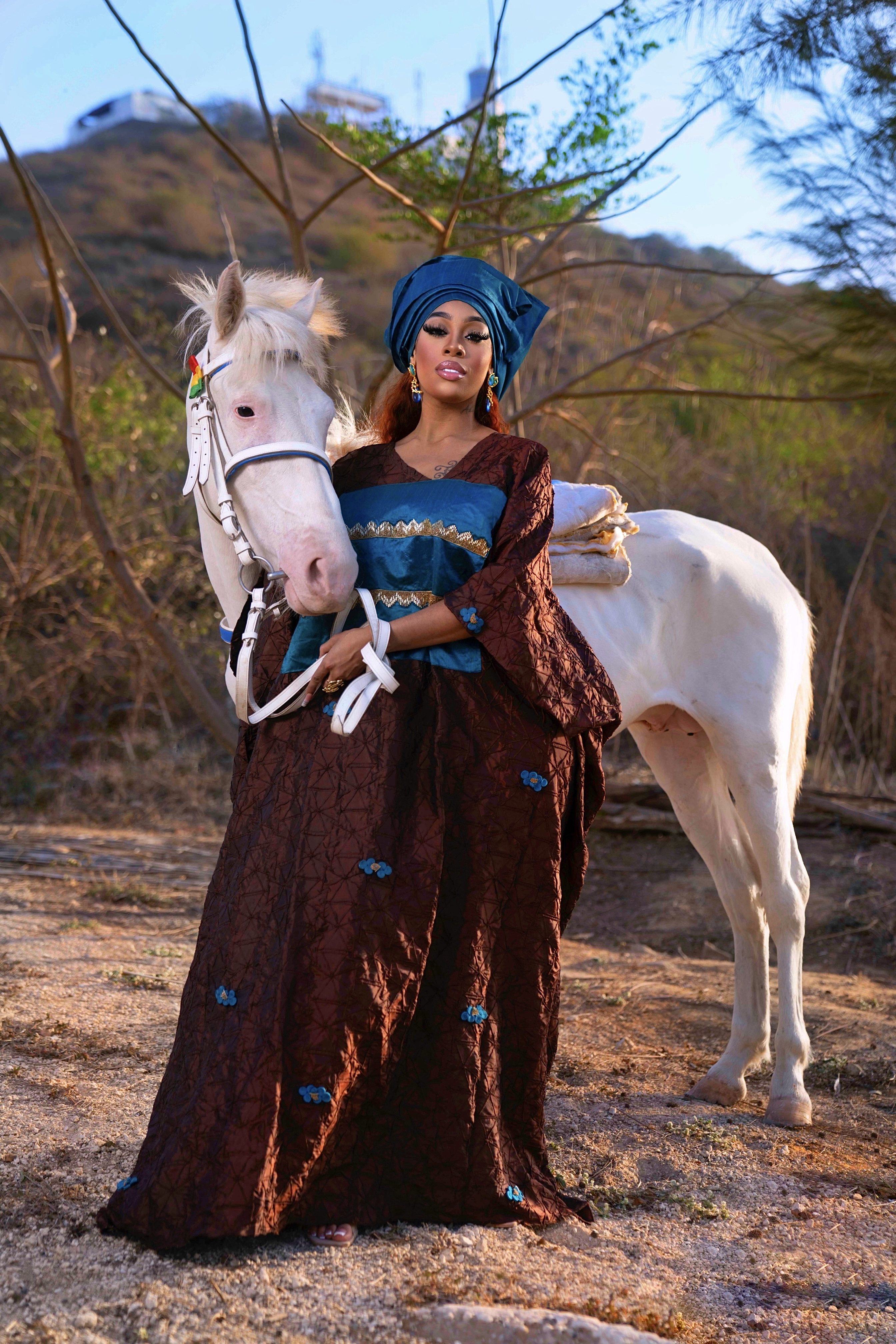 La Dame et le Cheval Blanc
