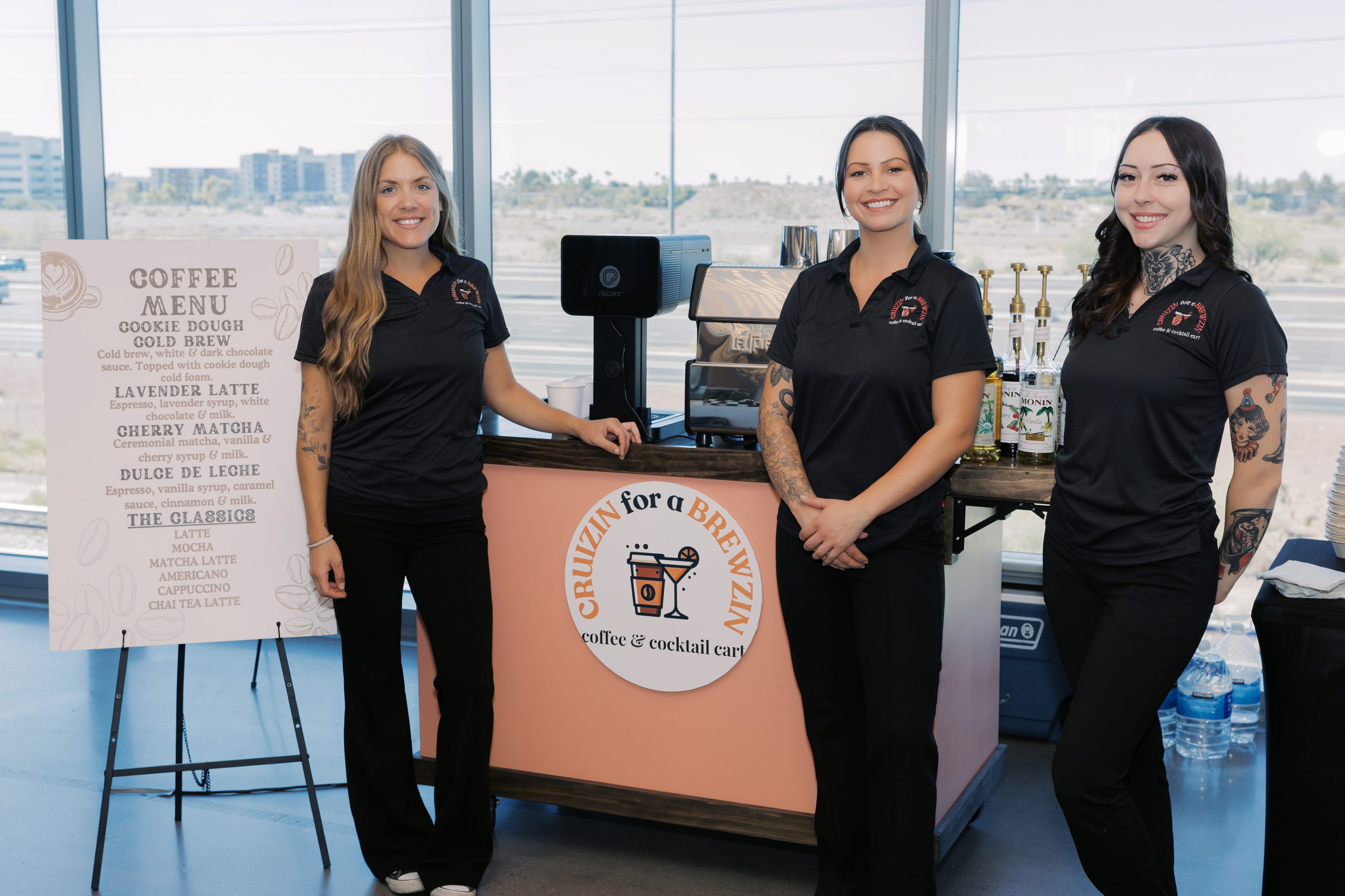 Cruizin for a Brewzin professional barista team Phoenix coffee catering