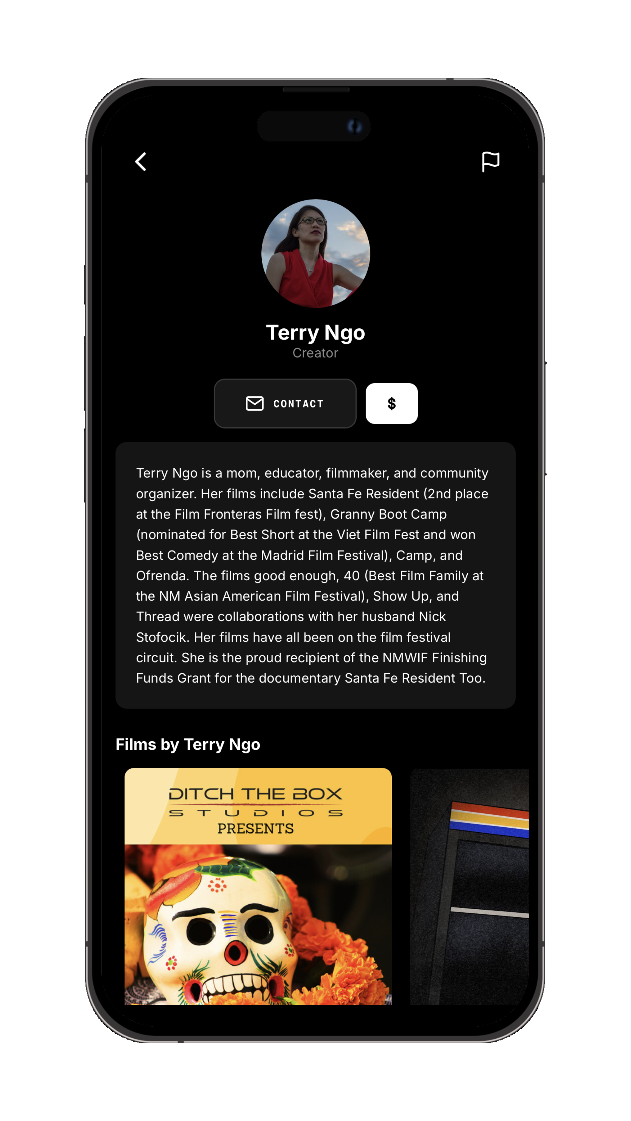 Phintch creator profile for filmmaker Terry Ngo