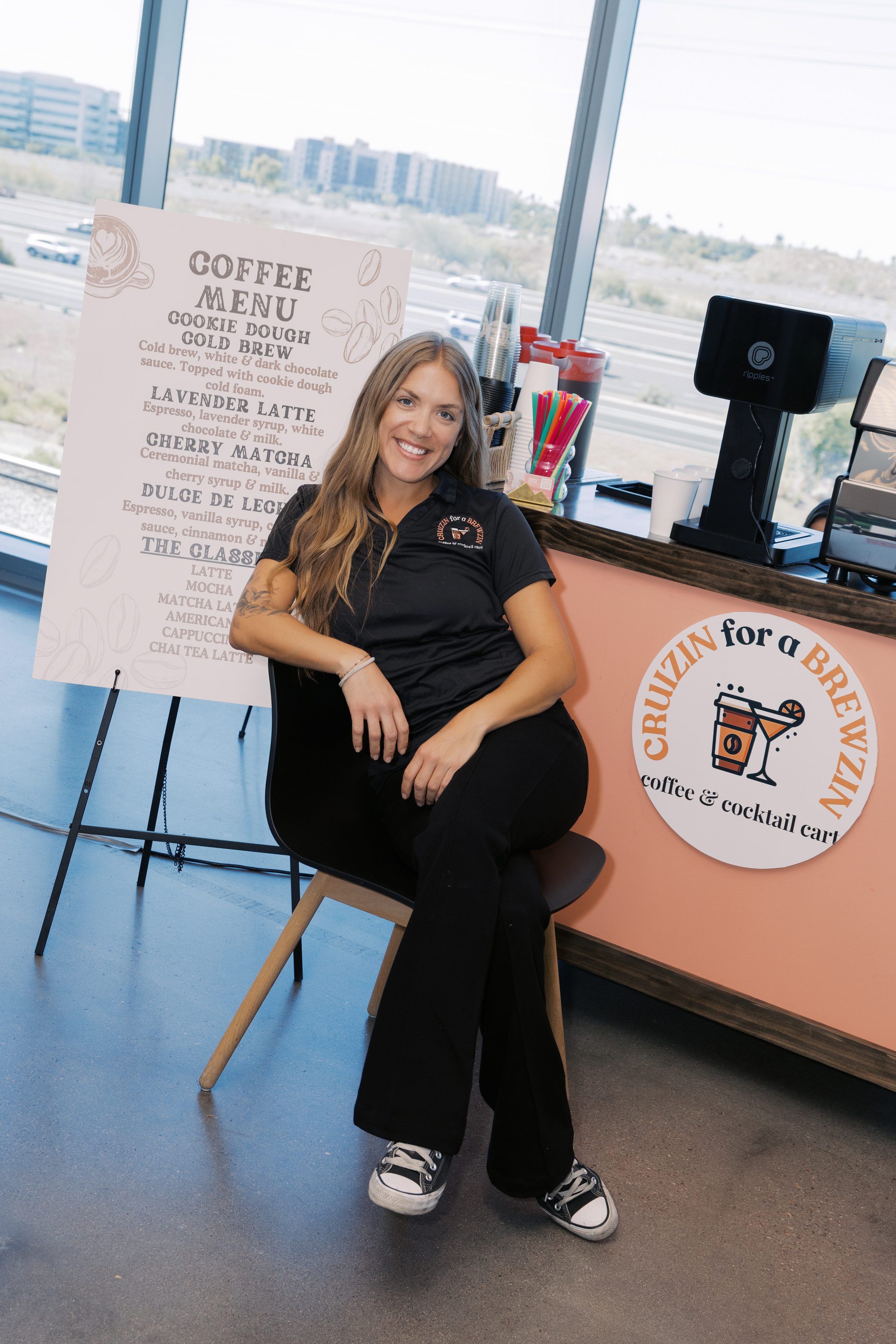 Cruizin for a Brewzin owner Diamond with mobile coffee cart Phoenix