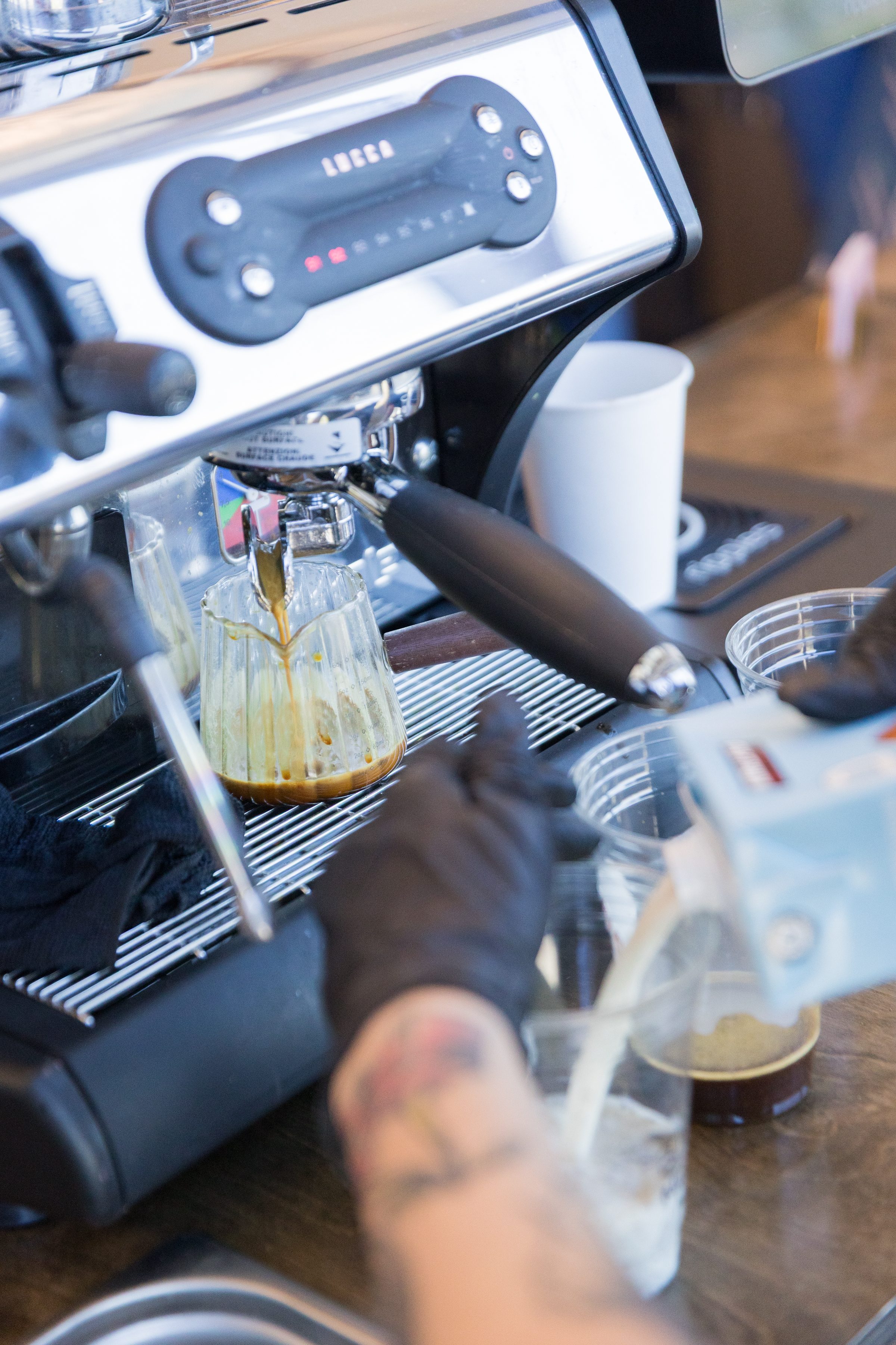 Professional espresso machine mobile coffee cart Phoenix catering