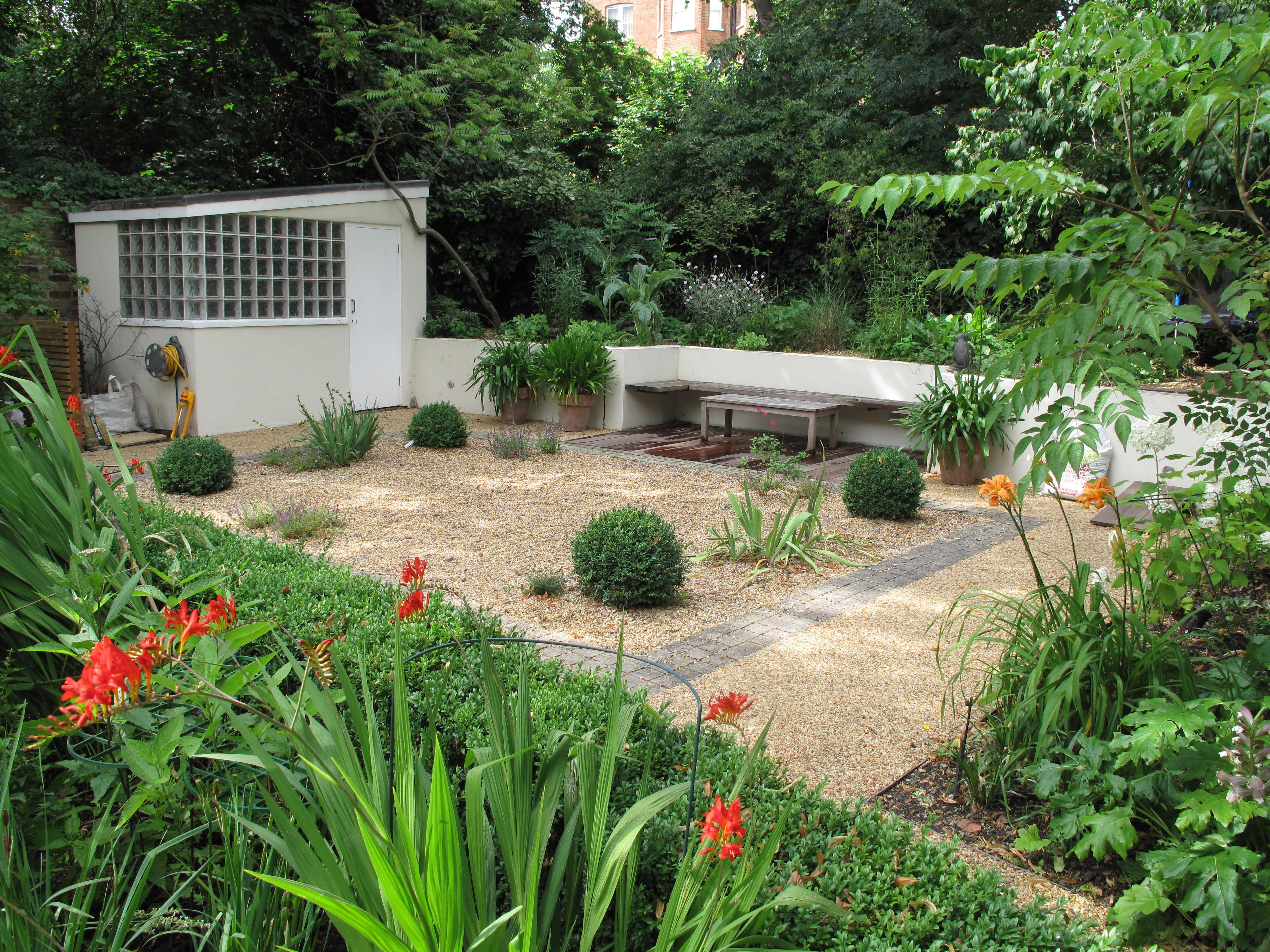 Garden landscaping project