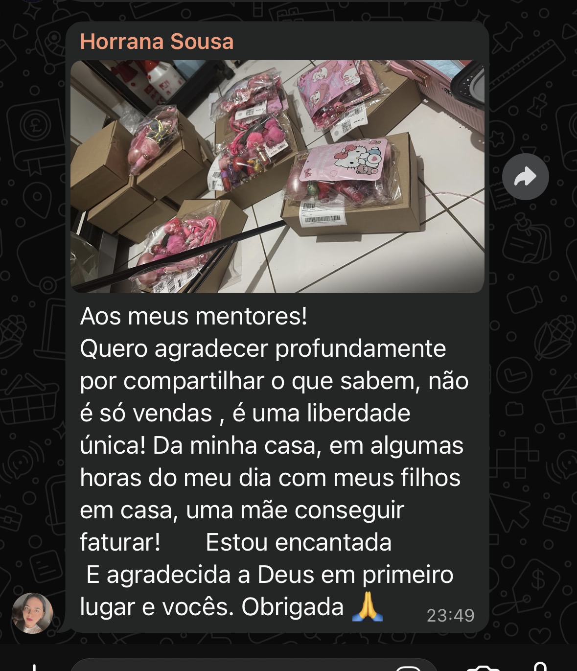 Depoimento do aluno