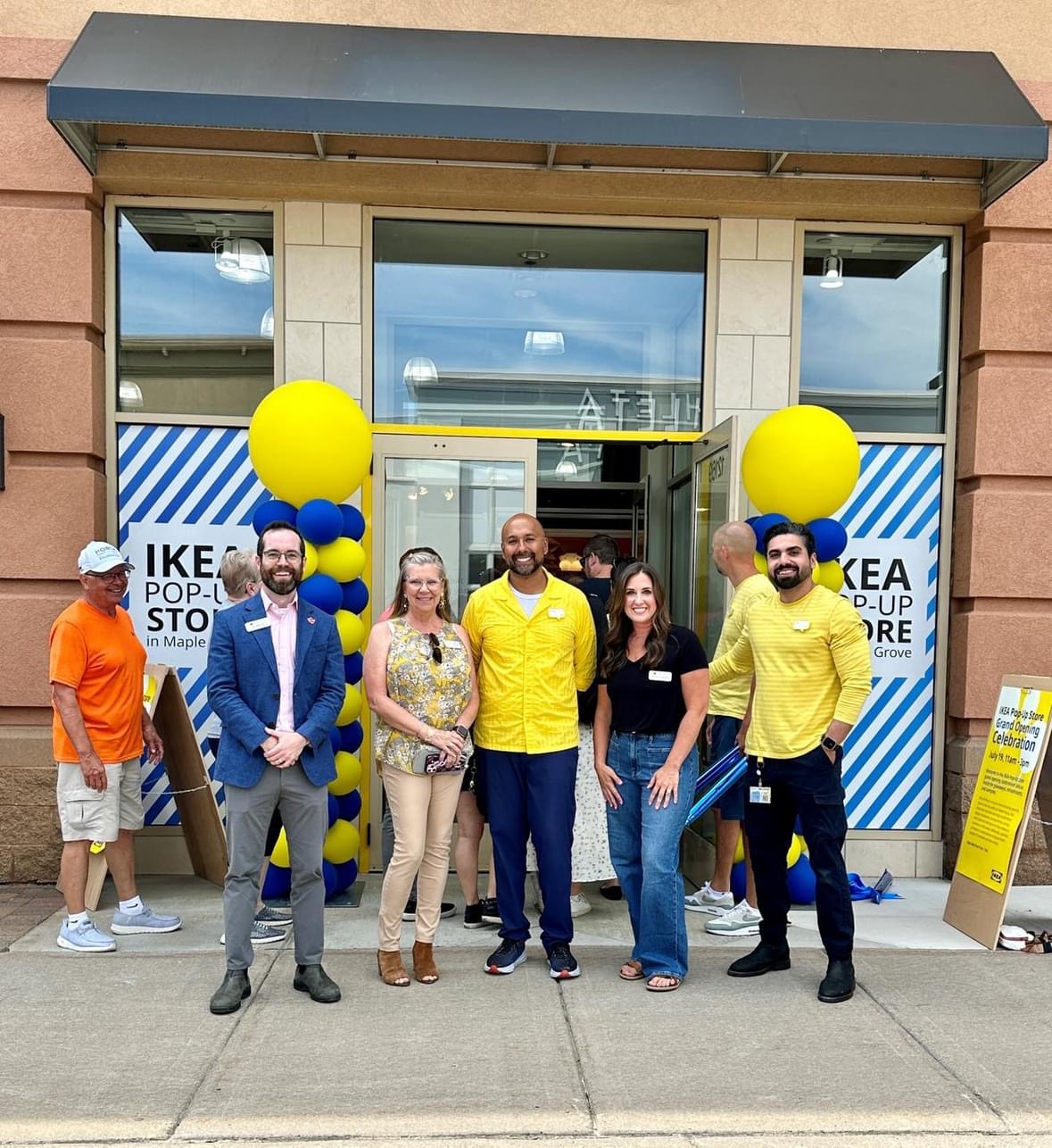 IKEA pop-up store opening celebration