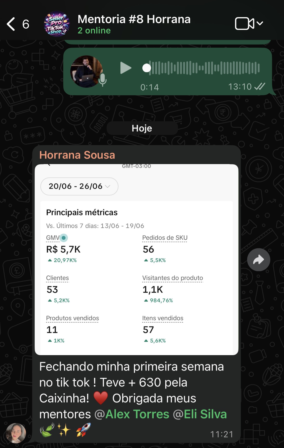 Depoimento do aluno