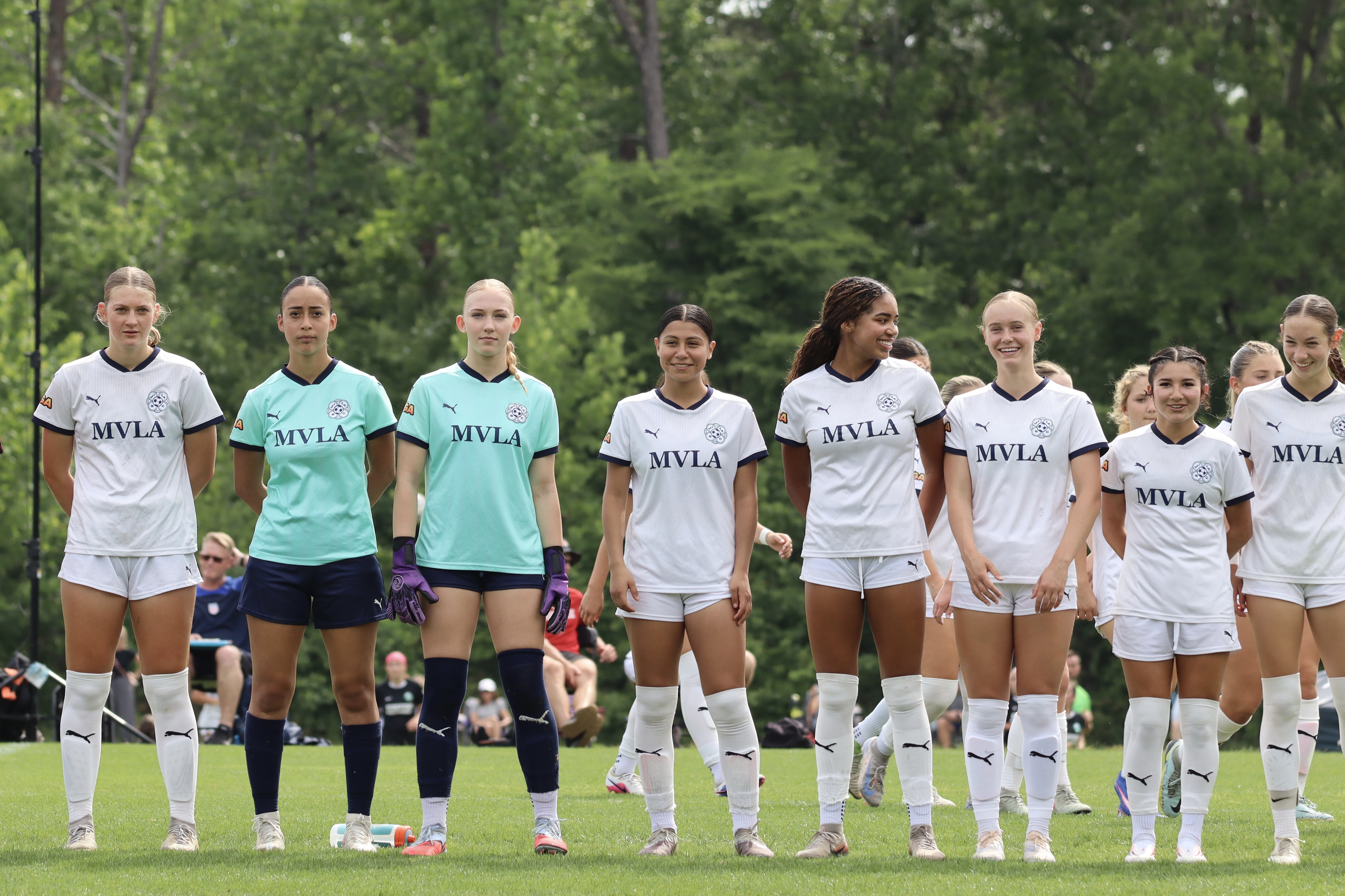 Players before kickoff