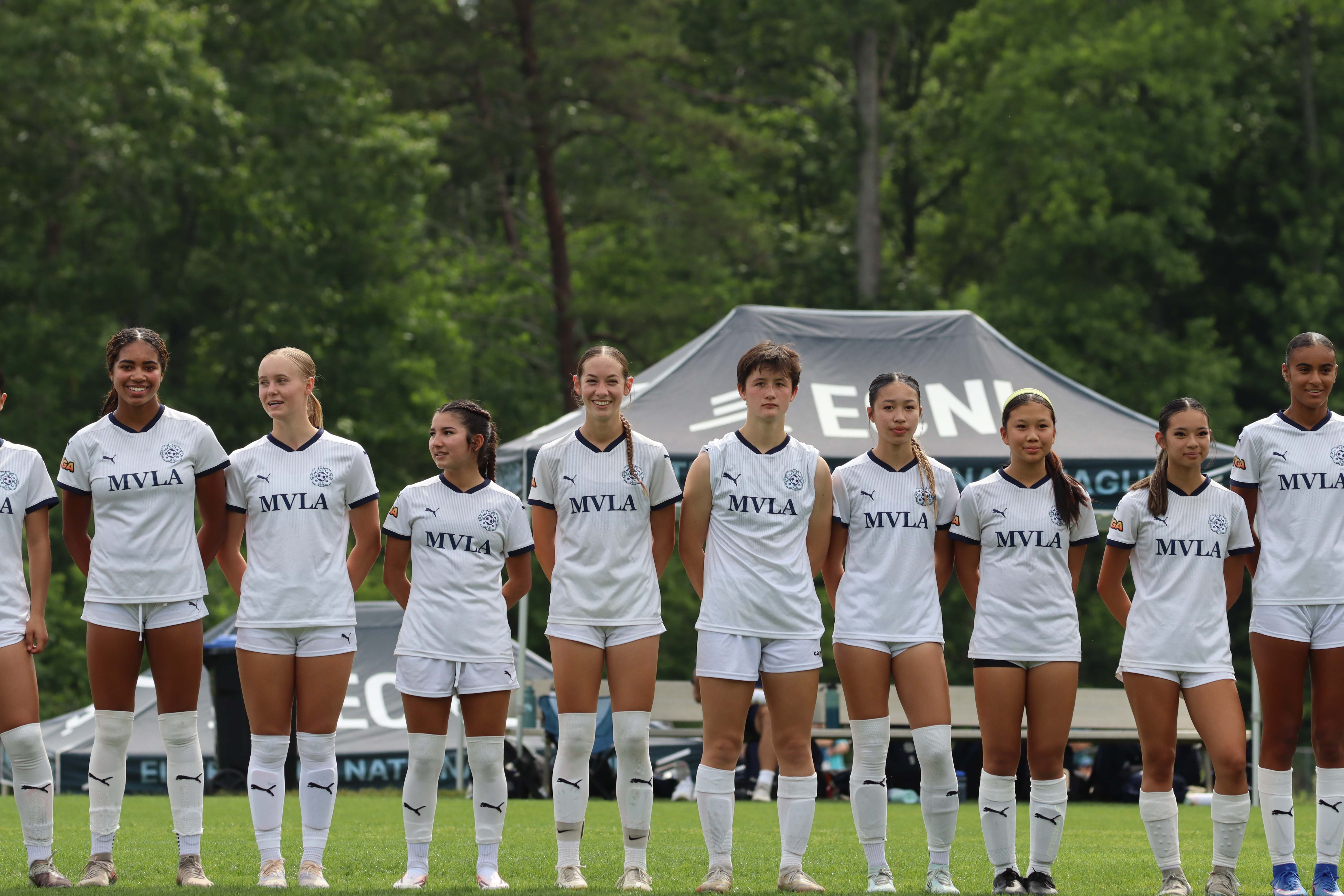 Team lined up at NC Showcase