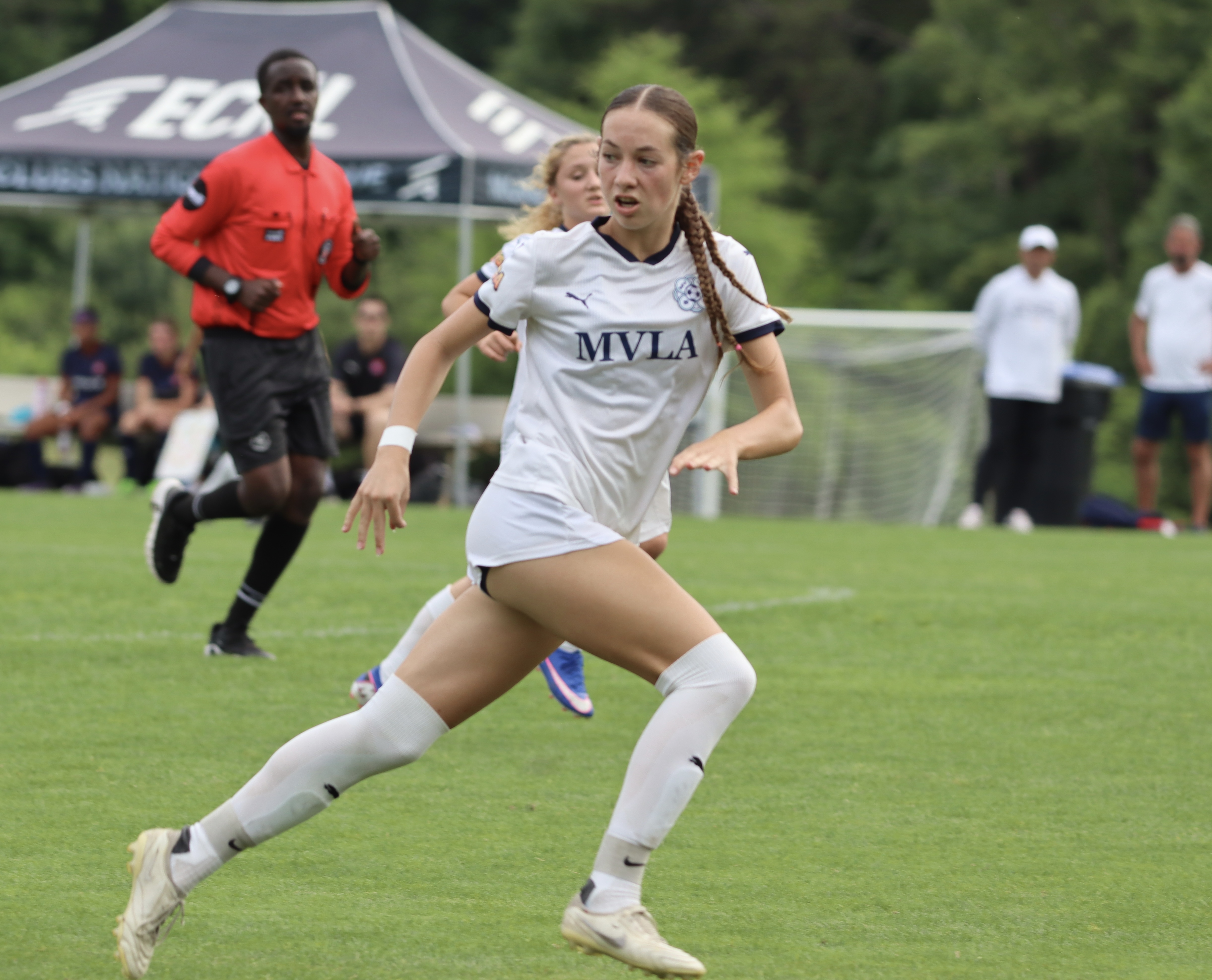 Player sprinting during match