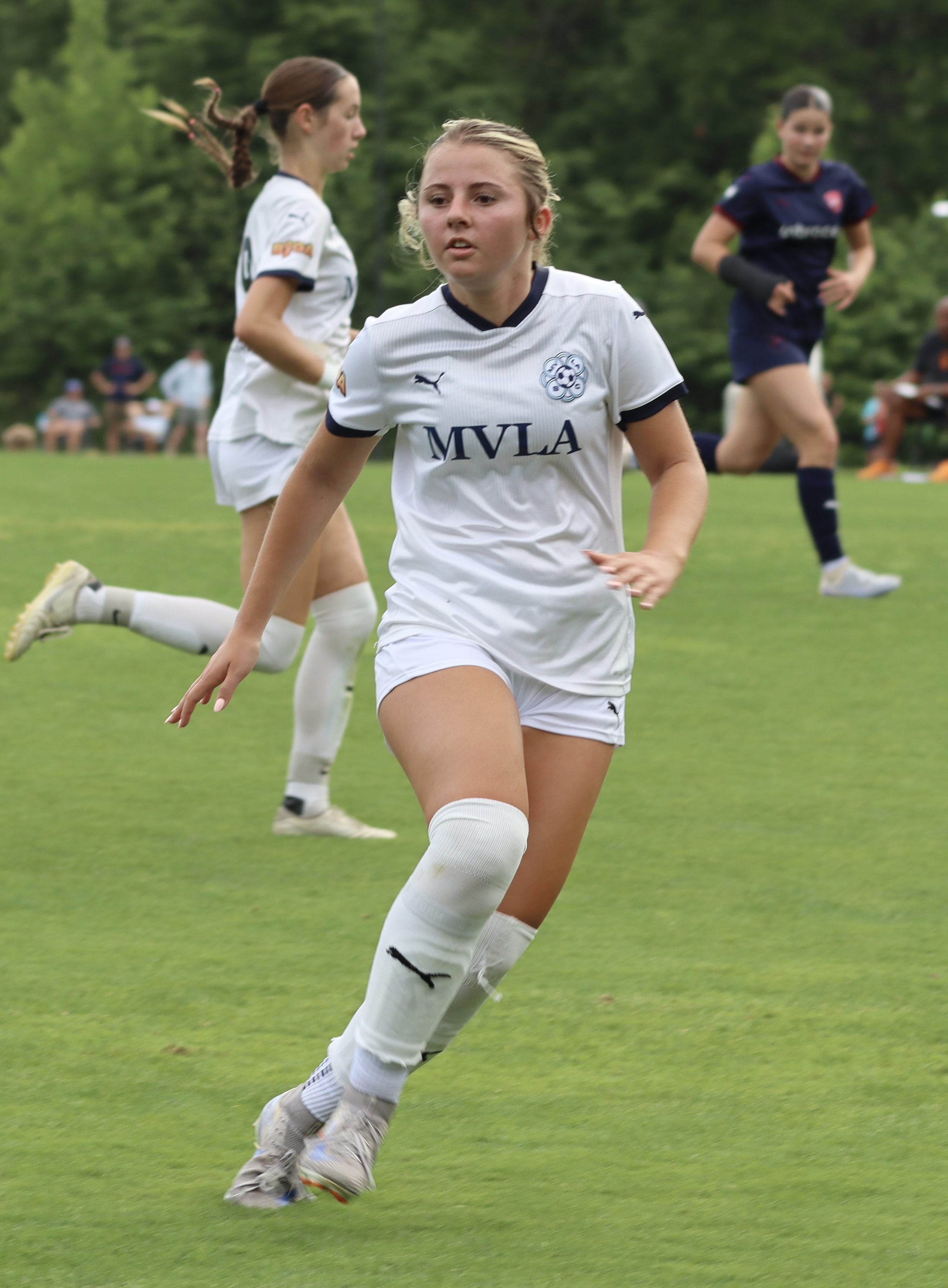 Player running during match