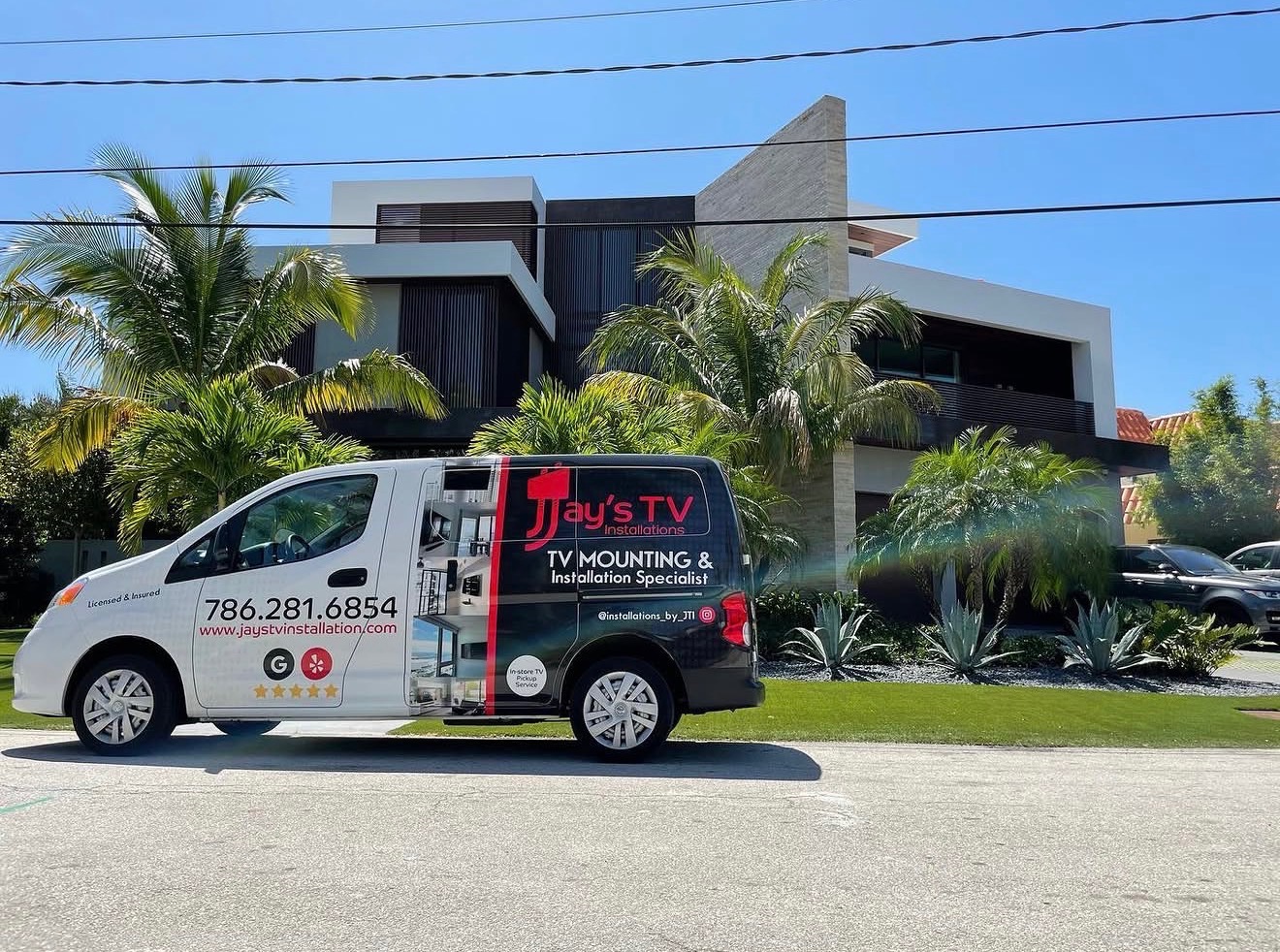 Jay's TV Installation Service Van