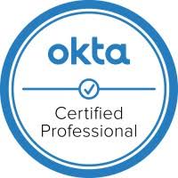 Okta Certified Professional certification badge