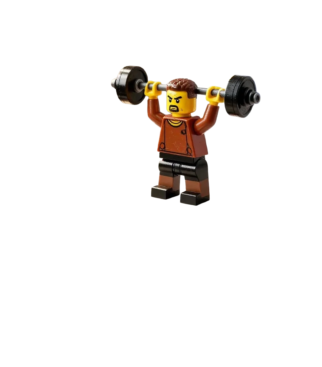 Lego weightlifter