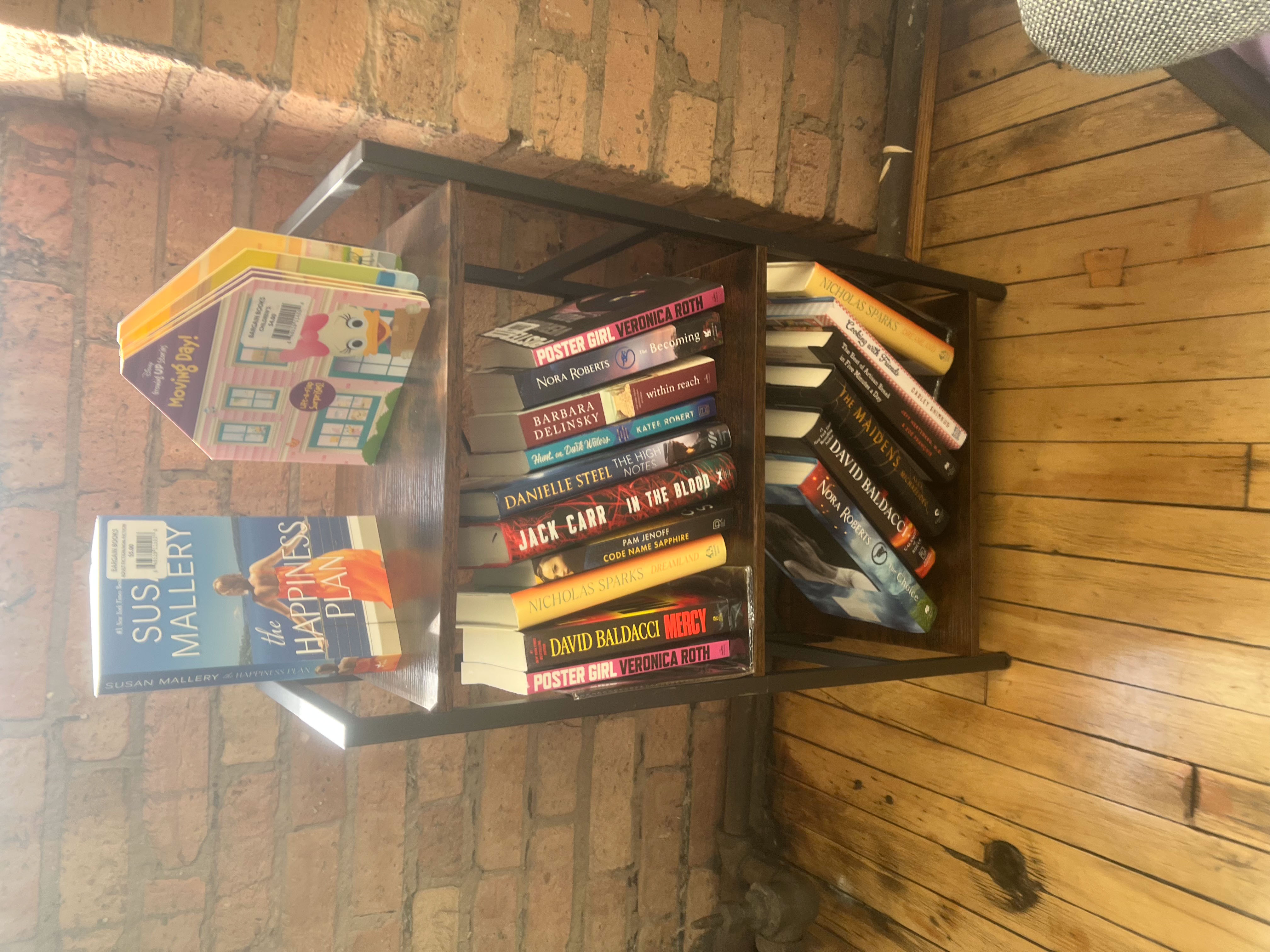 Cozy reading space in the Literacy Corner