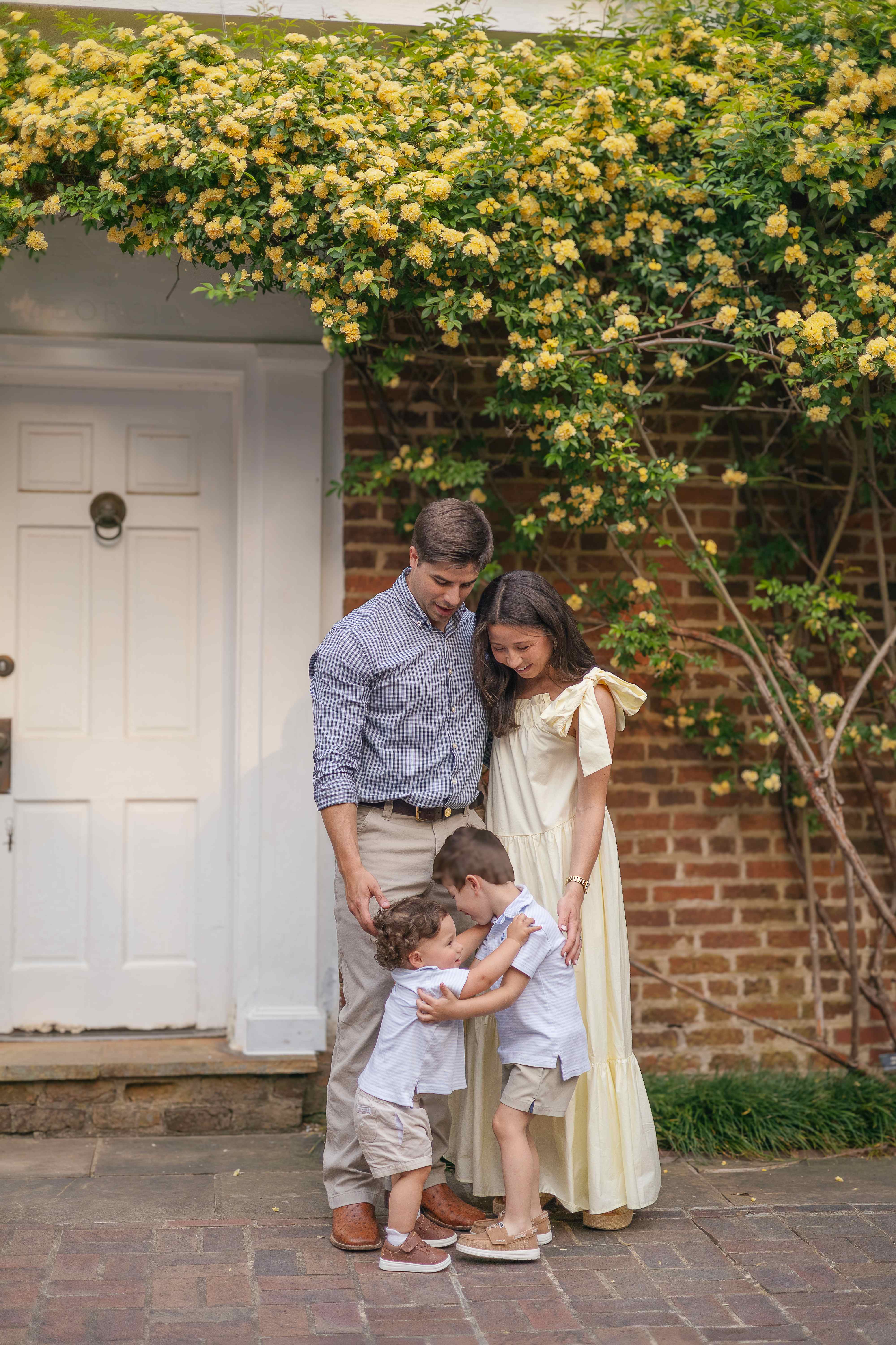 The Morse family — Sheffield, Alexandra, and their two sons