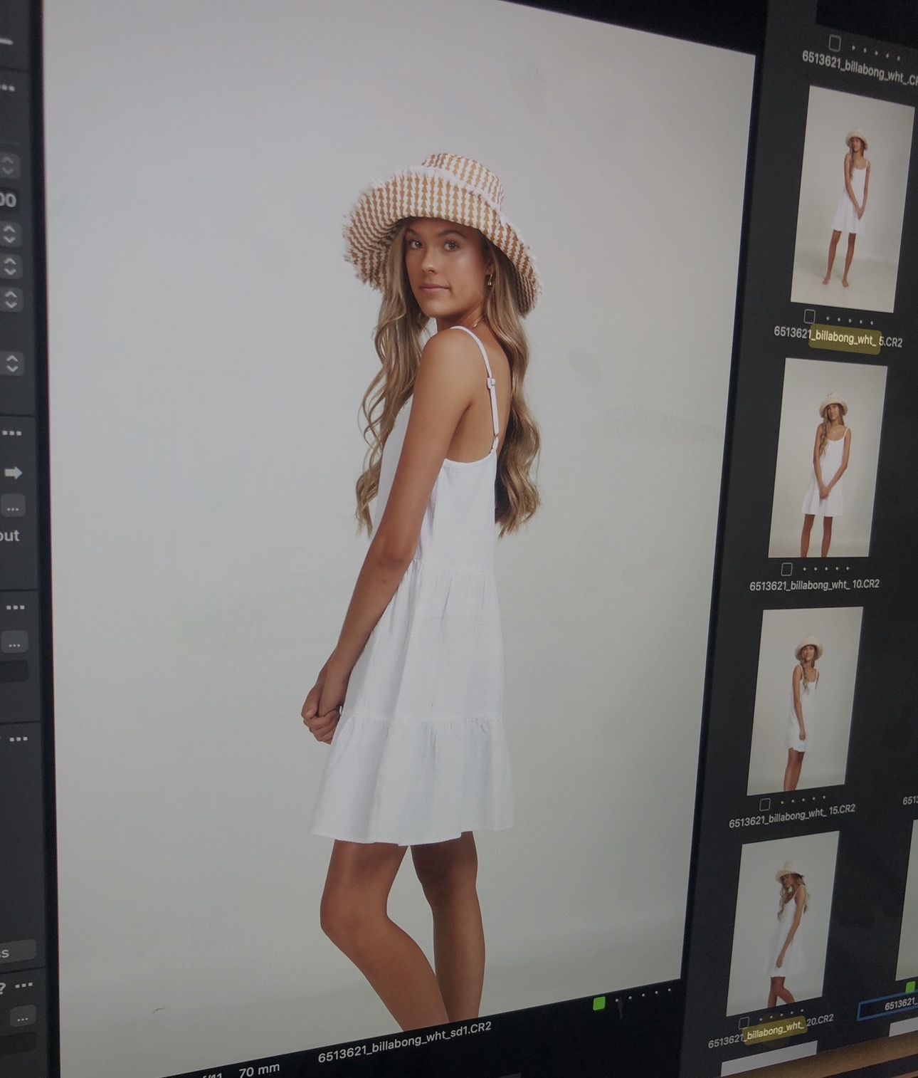 White dress editorial
