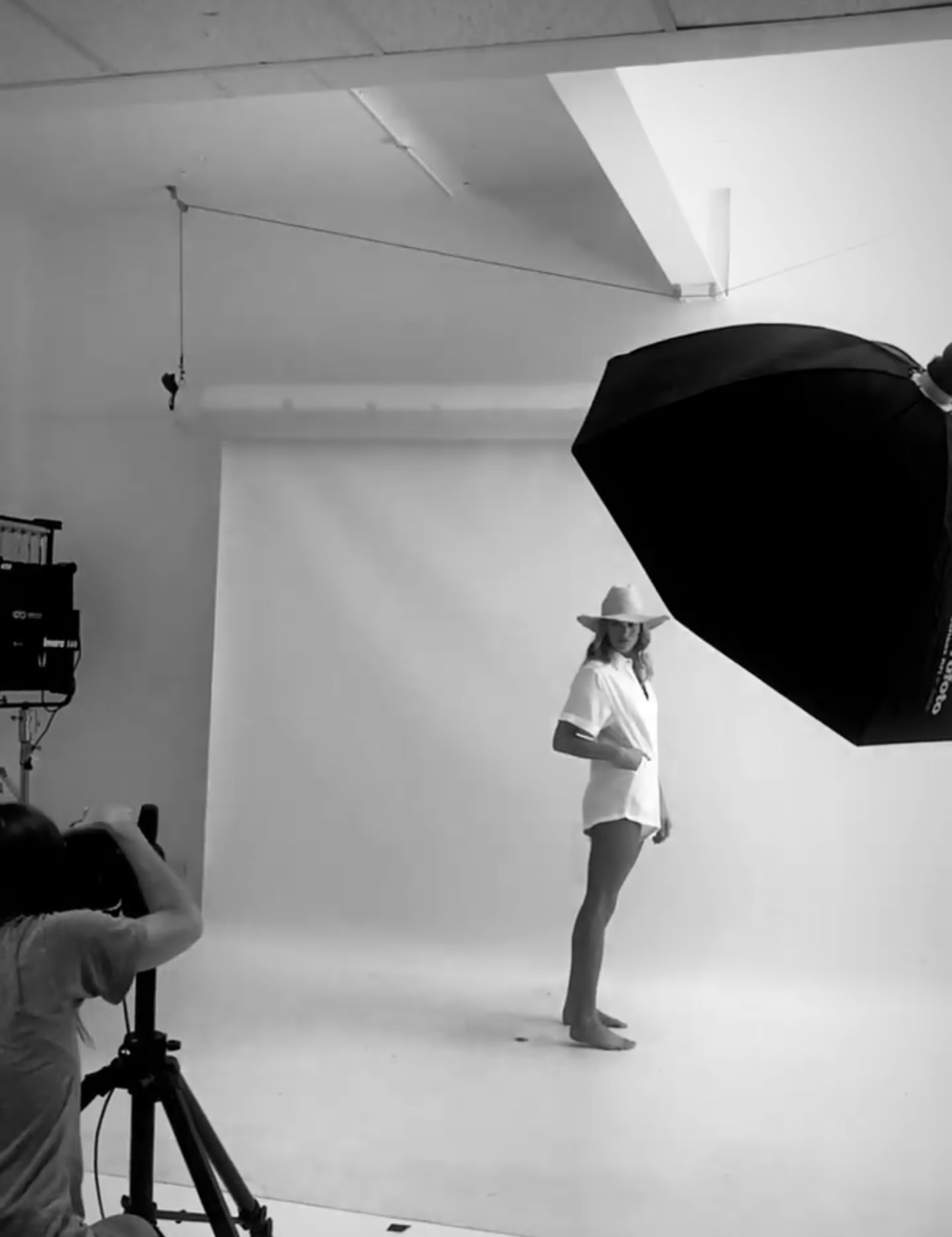 Studio shoot behind the scenes