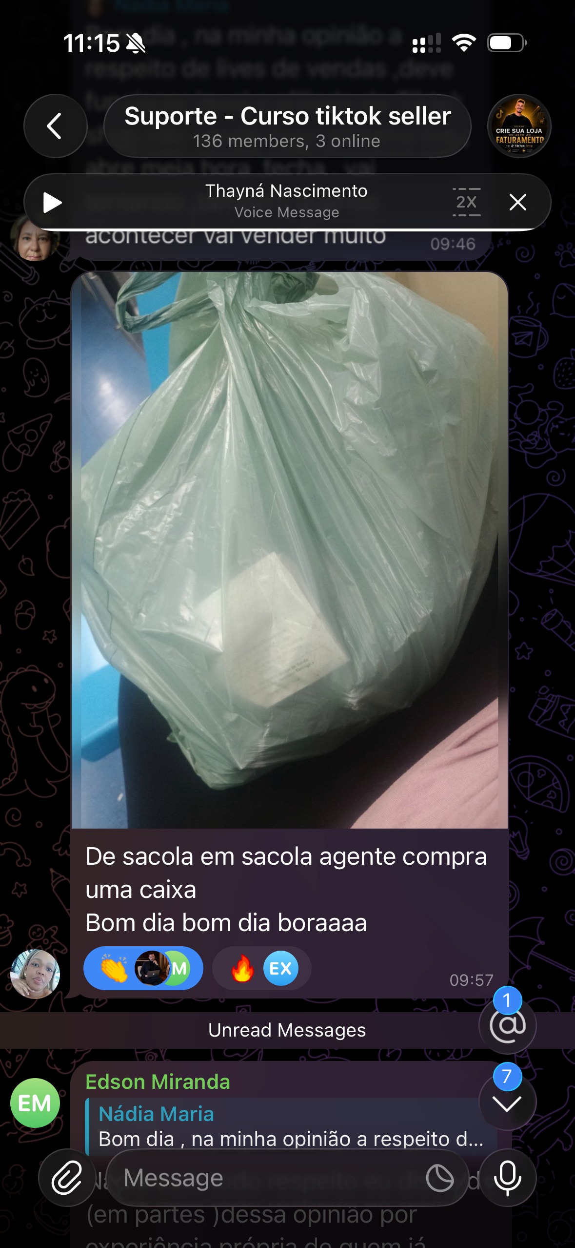 Depoimento do aluno