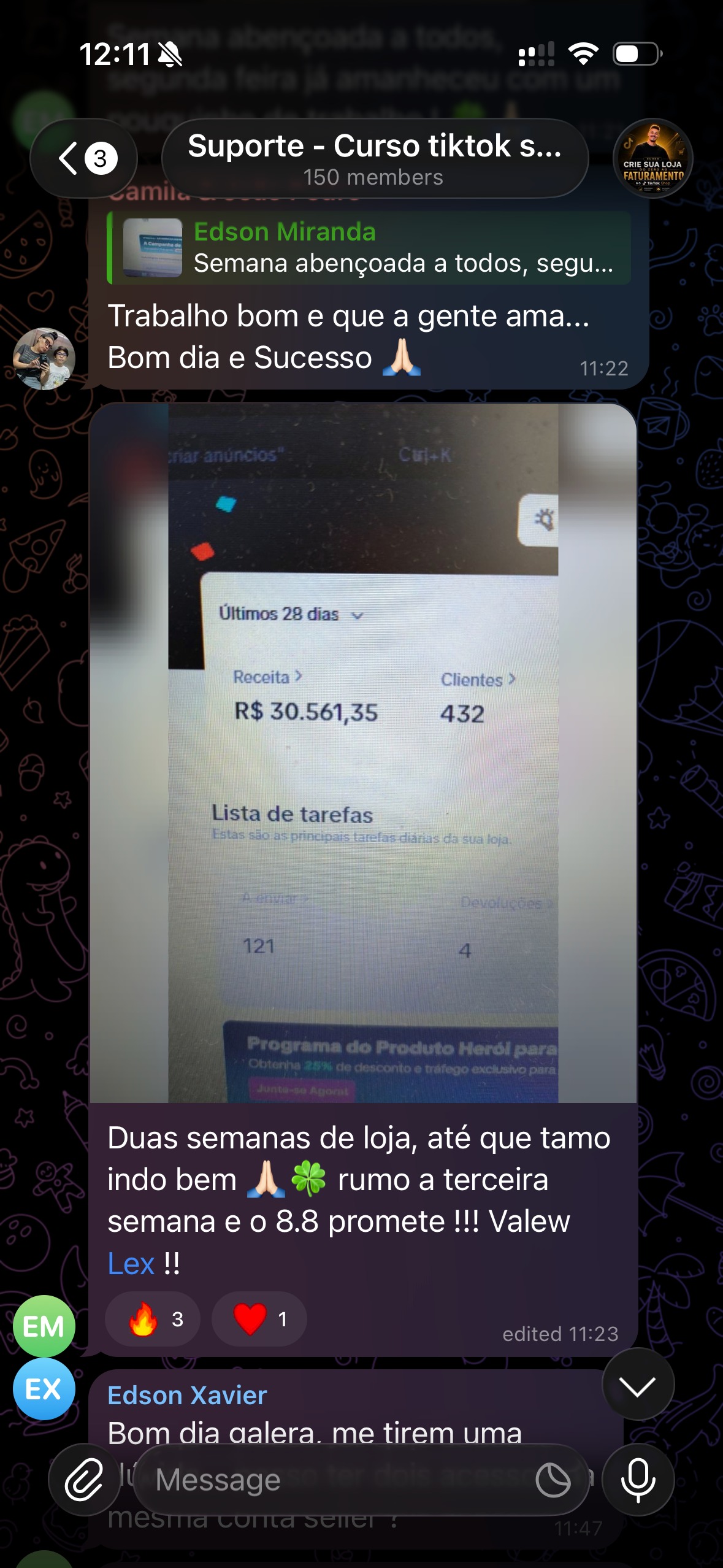 Depoimento do aluno