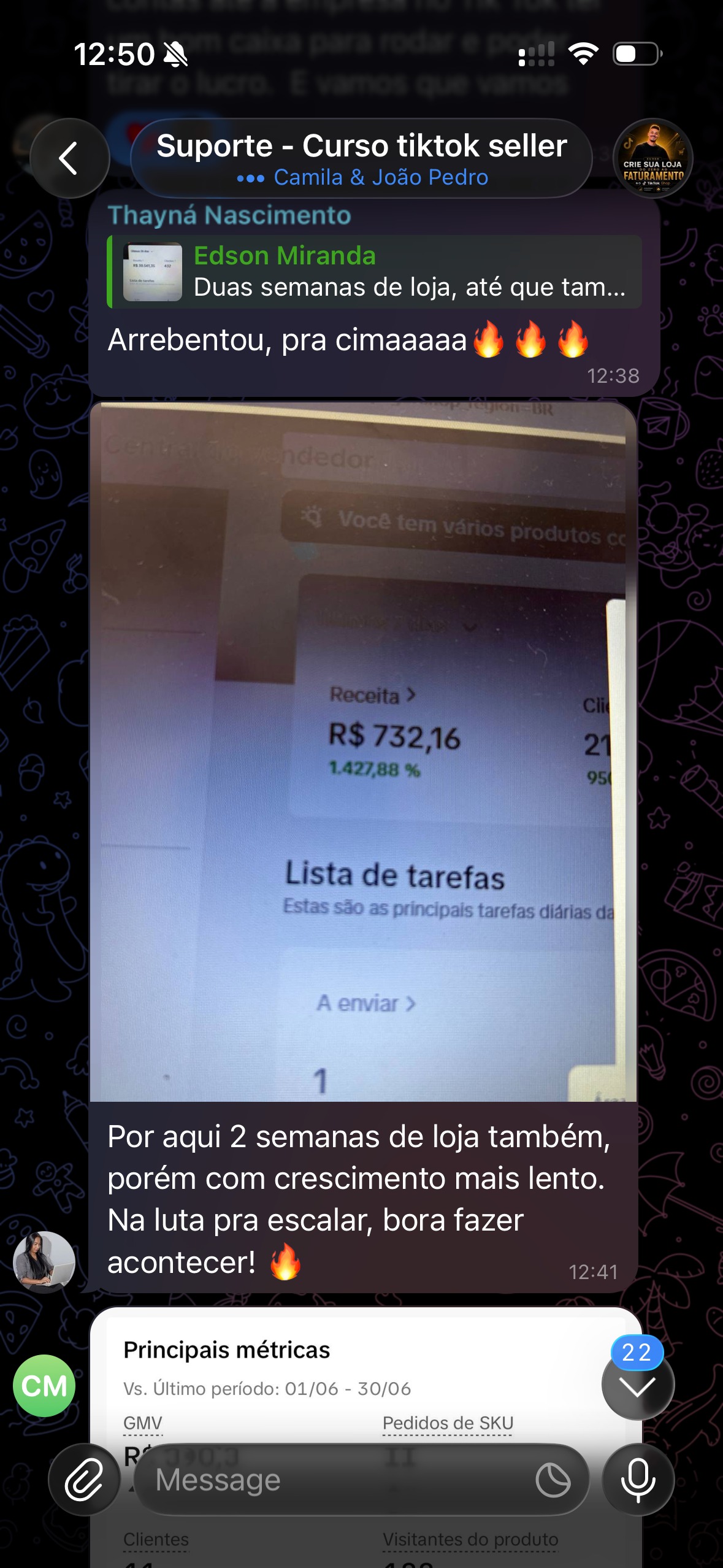 Depoimento do aluno