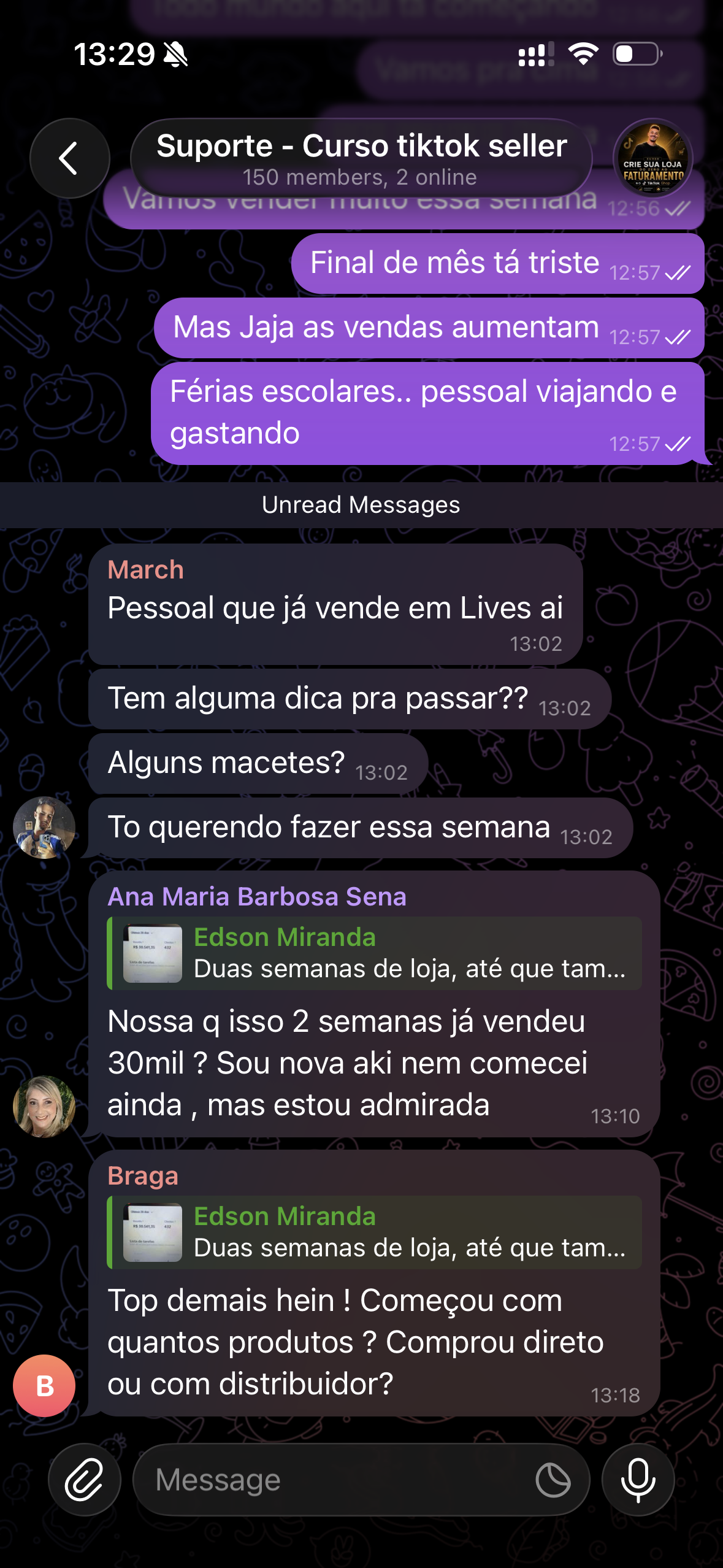 Depoimento do aluno