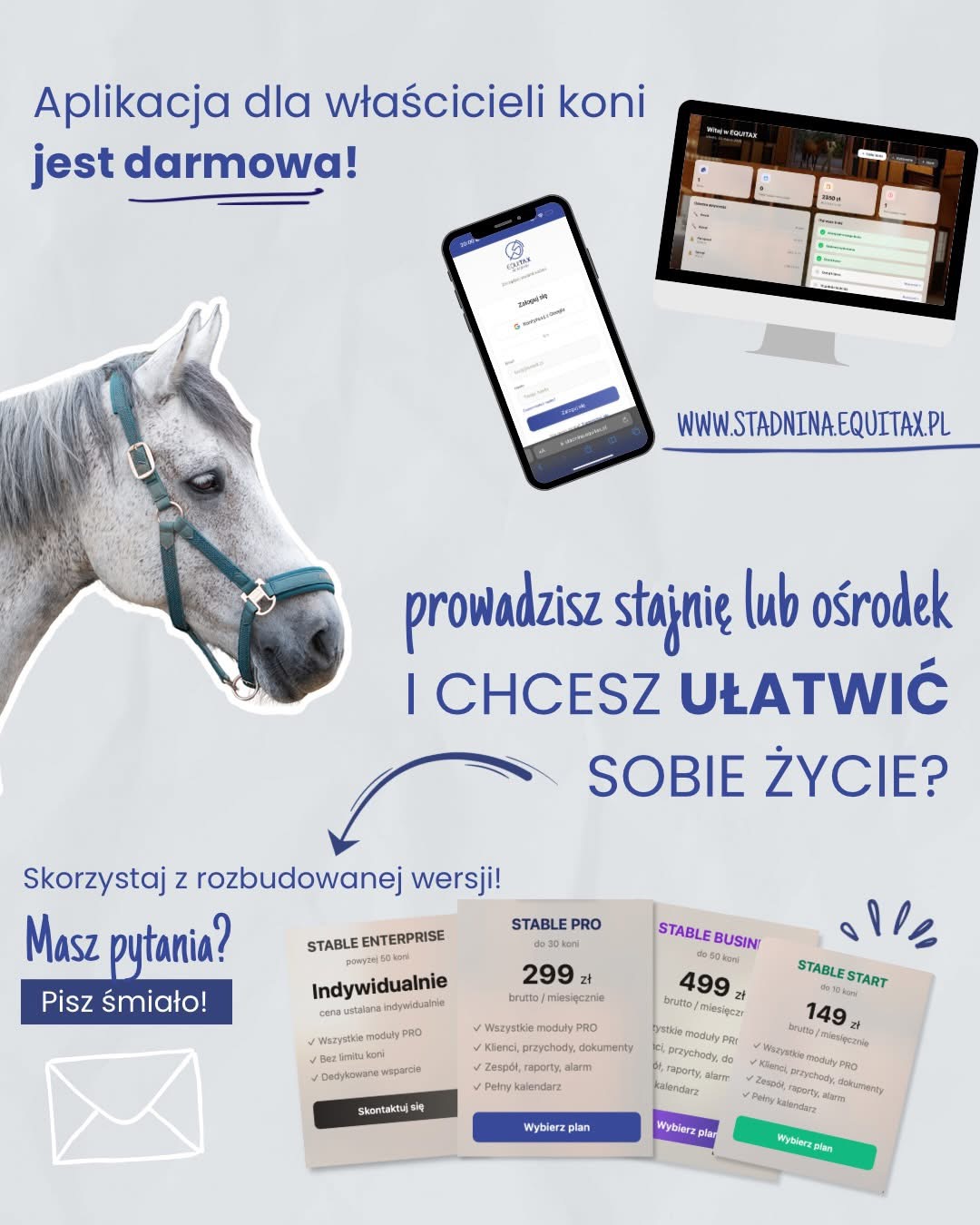 Equitax Stadnina - aplikacja dla właścicieli koni