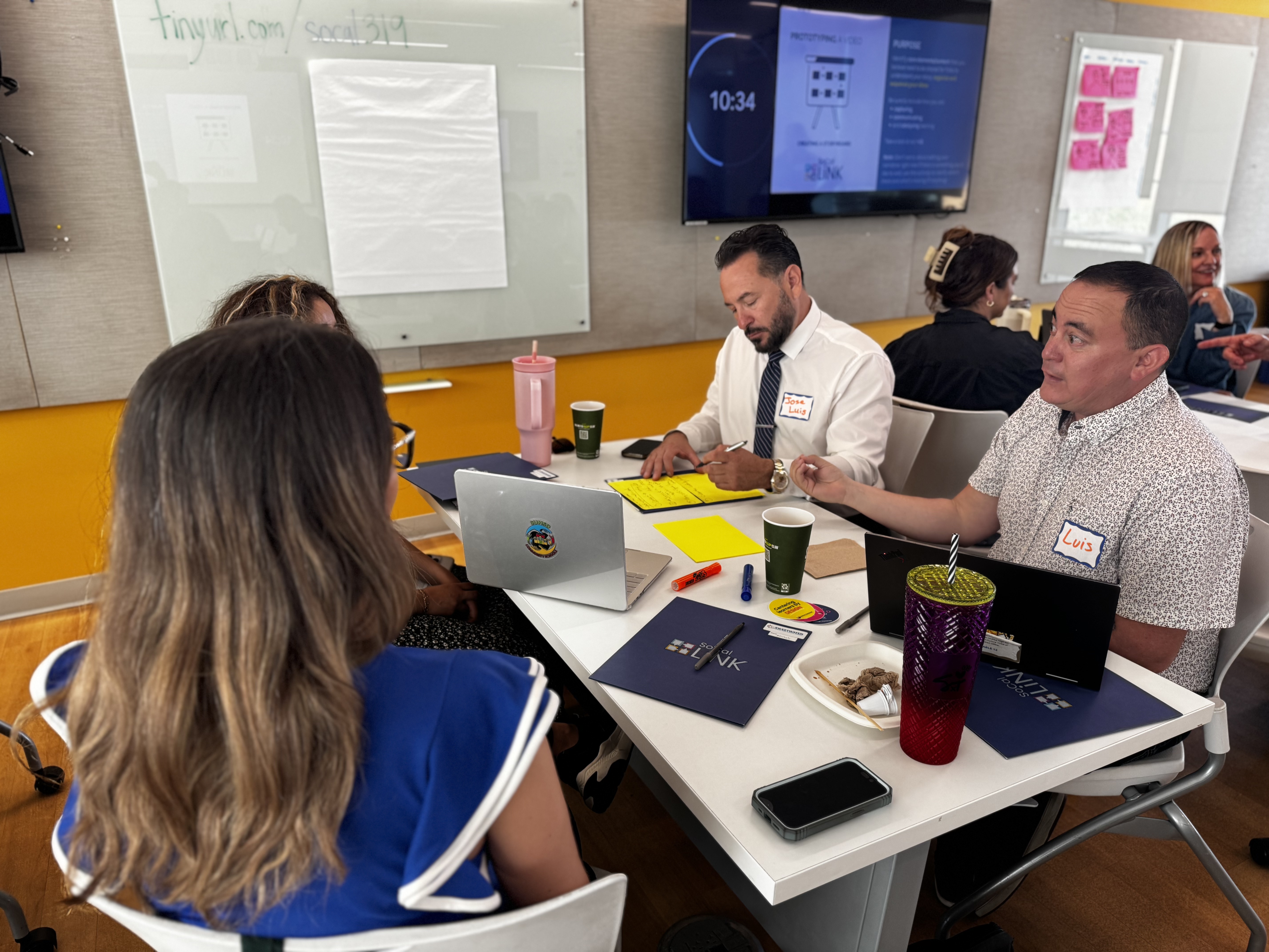 Sweetwater team collaborating on whole-child planning with SoCal LiNK materials