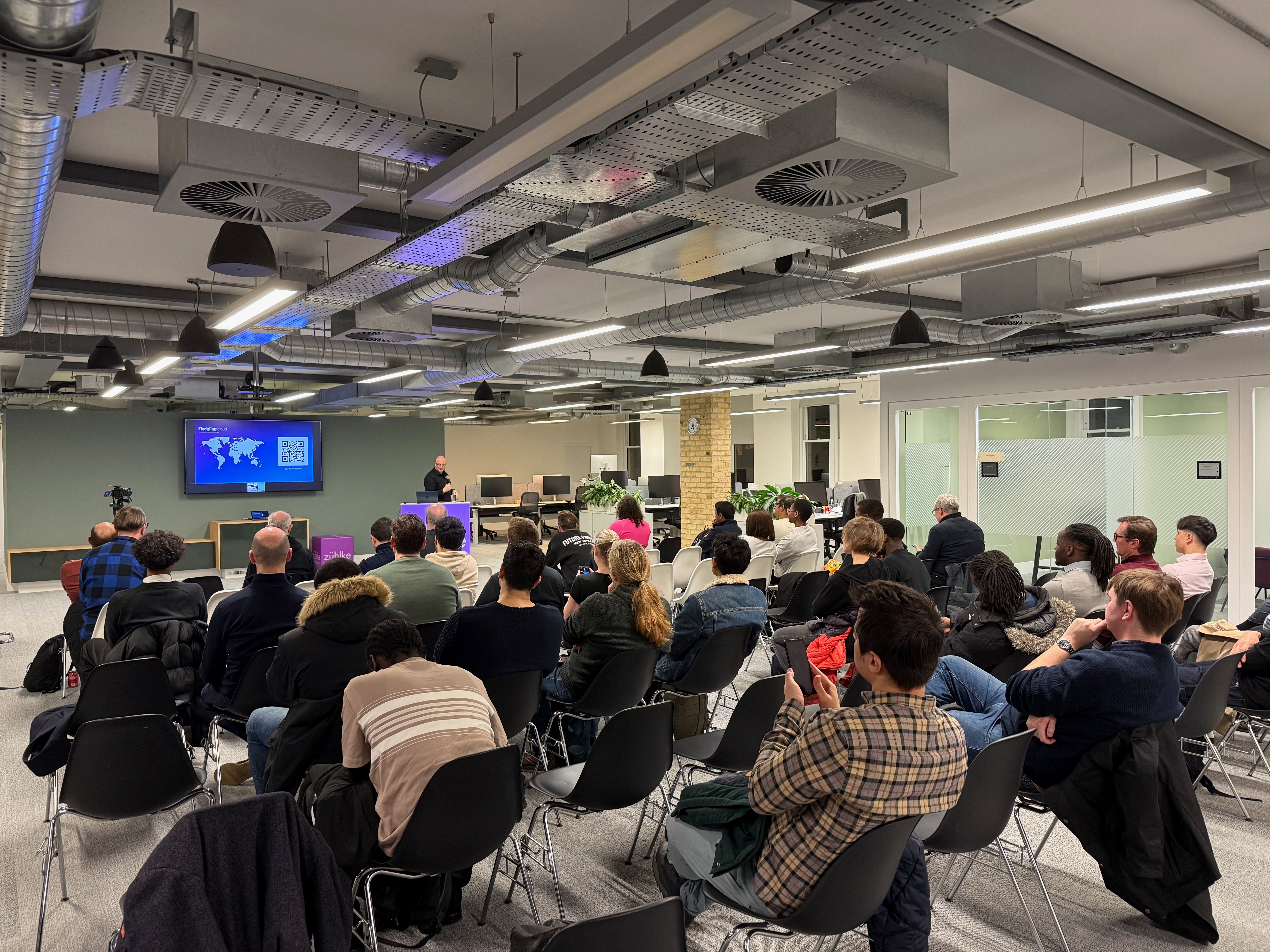 Evening community event at a Zuhike-branded venue