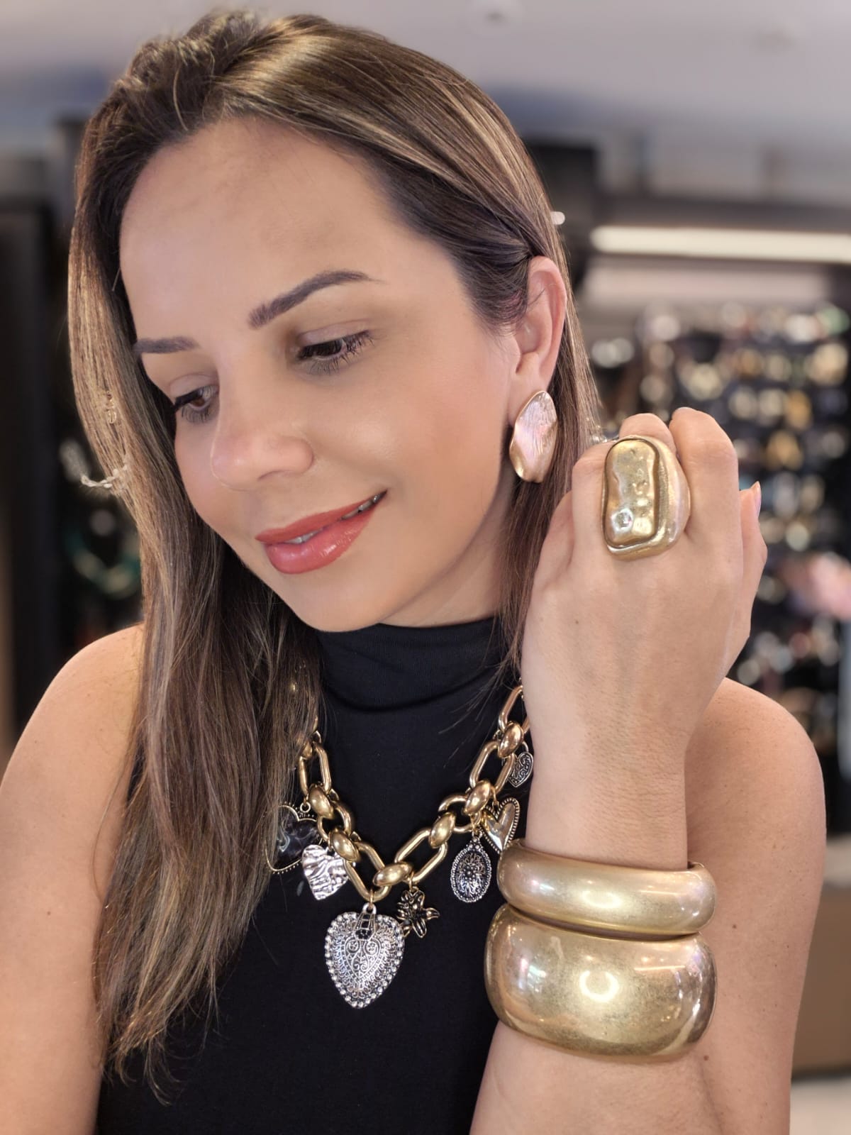 Colar e Pulseiras Cristais