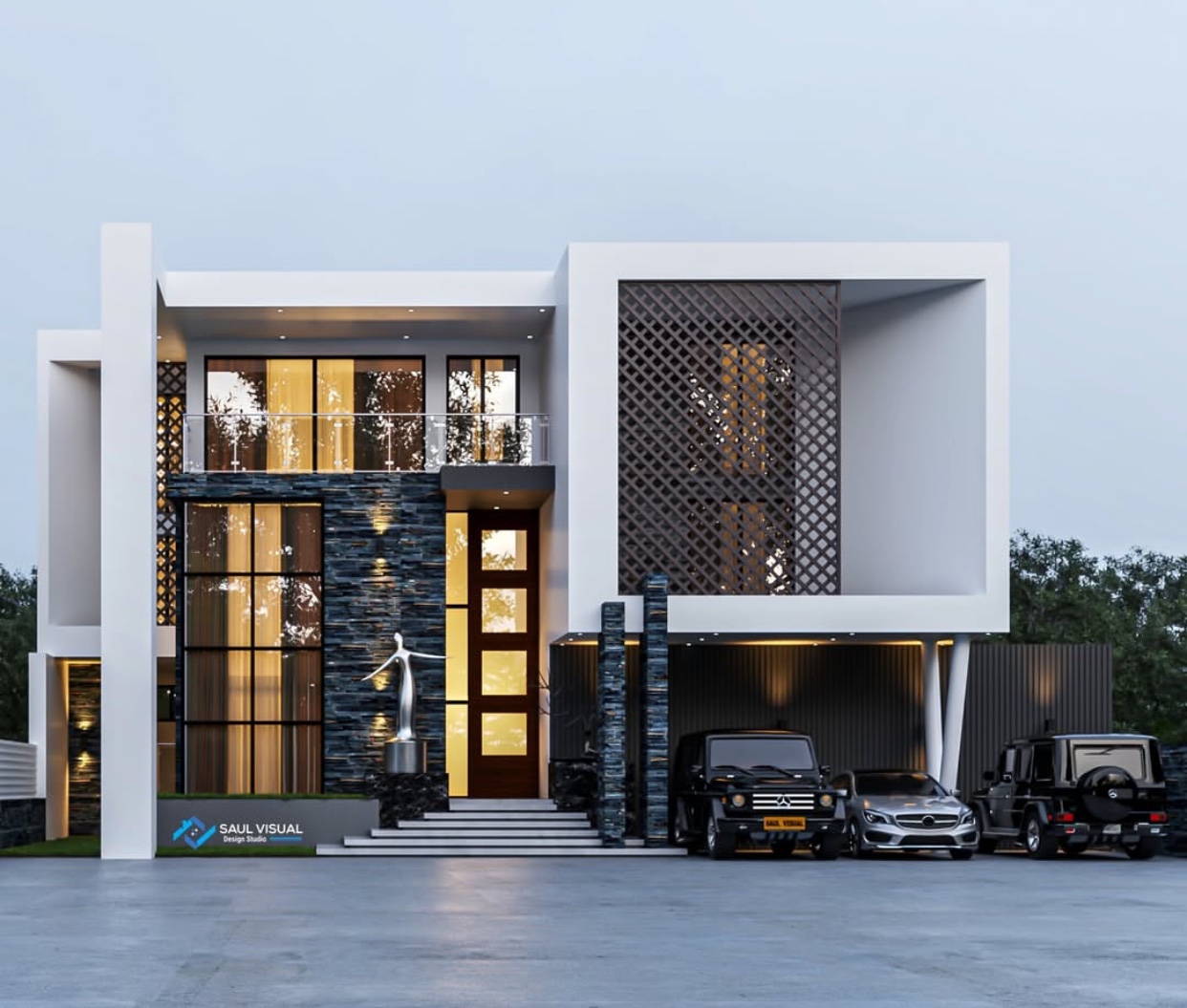 Modern luxury villa design by Saul Visual