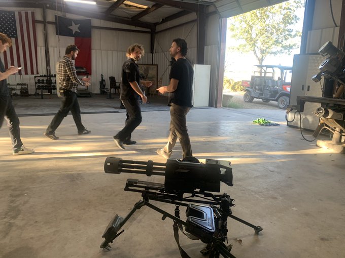 Technical demonstration setup in hangar with mounted system