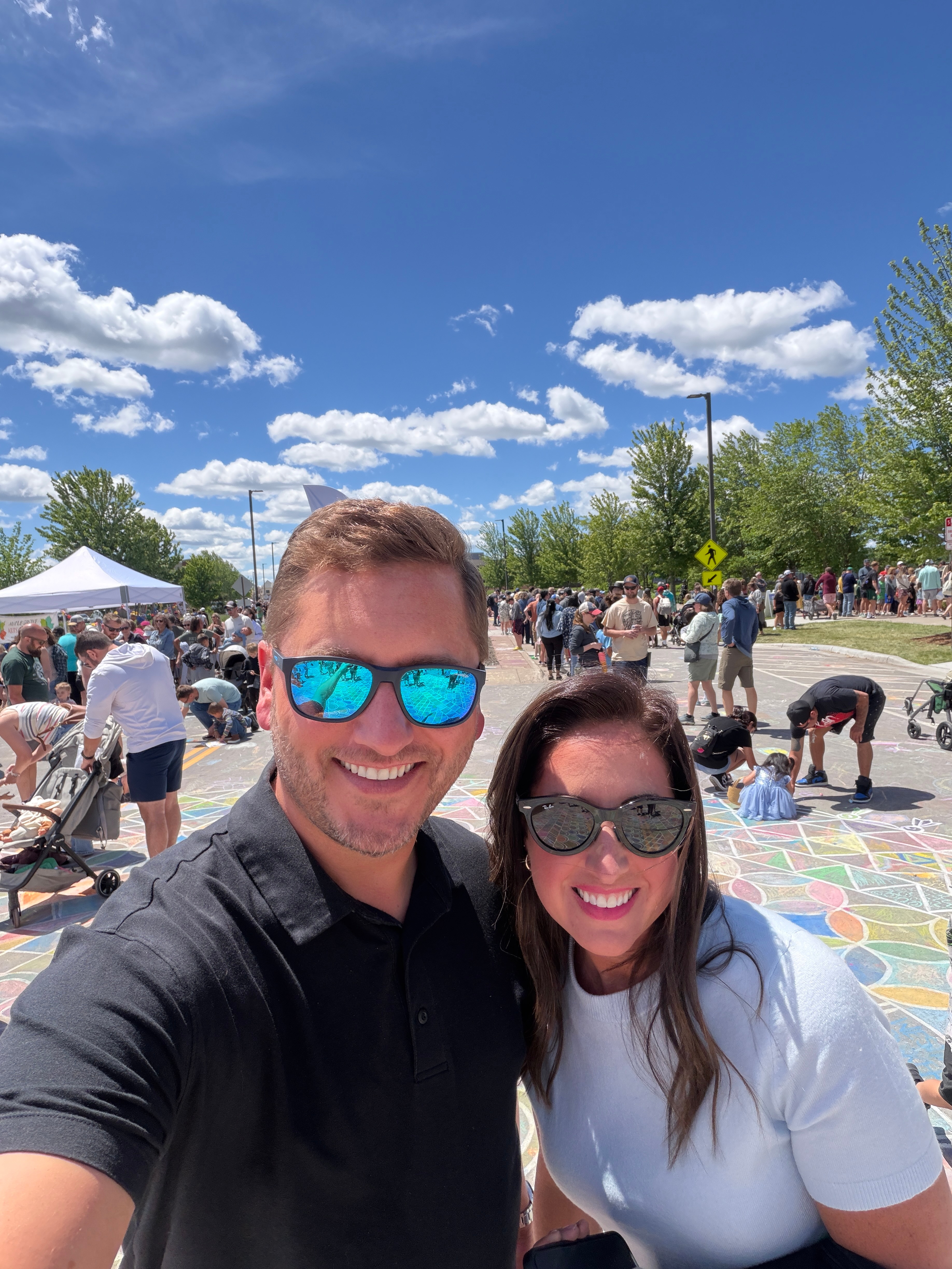 Rachelle and partner at Pride community event