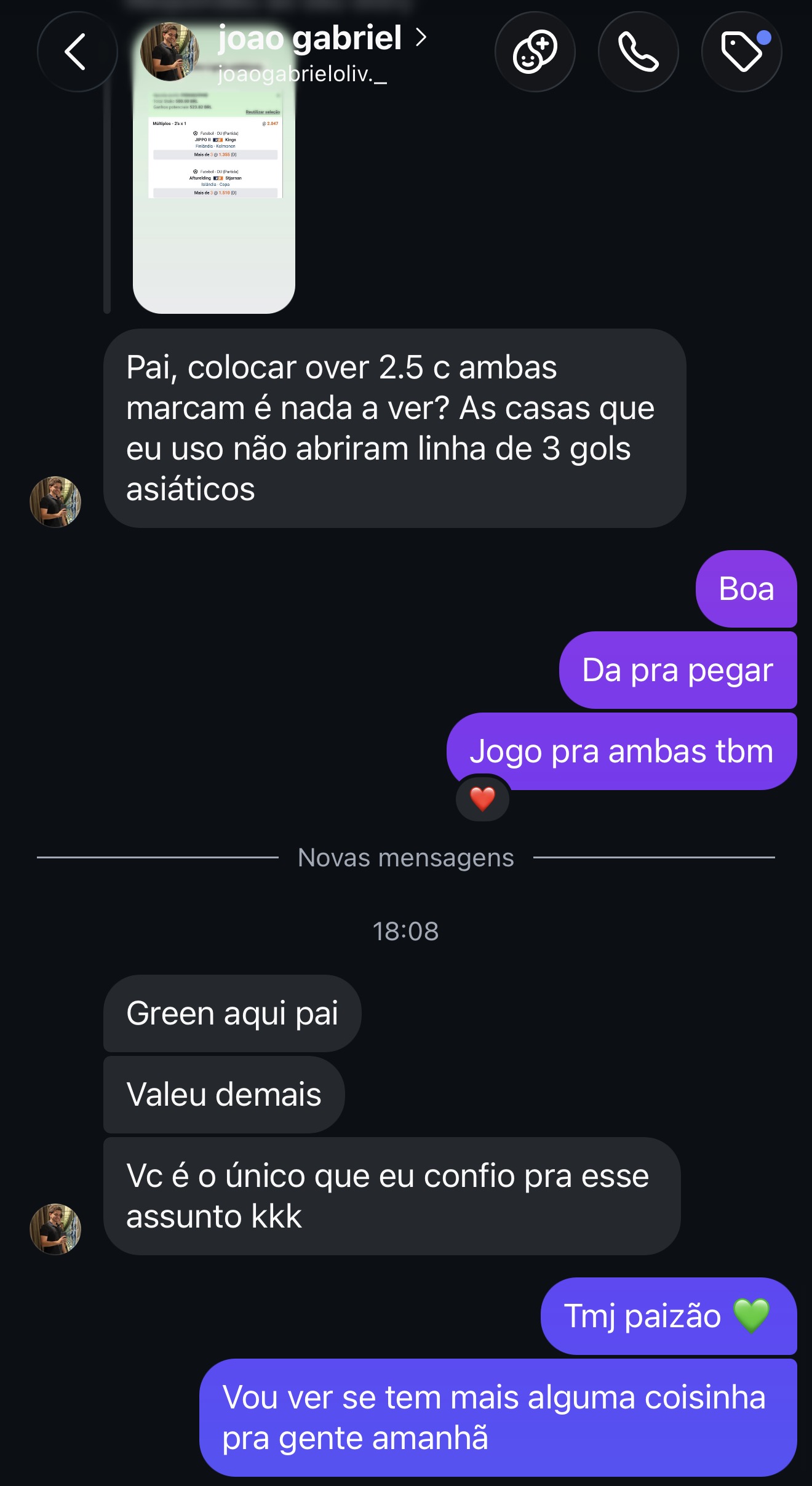 Depoimento João Gabriel — Green aqui pai