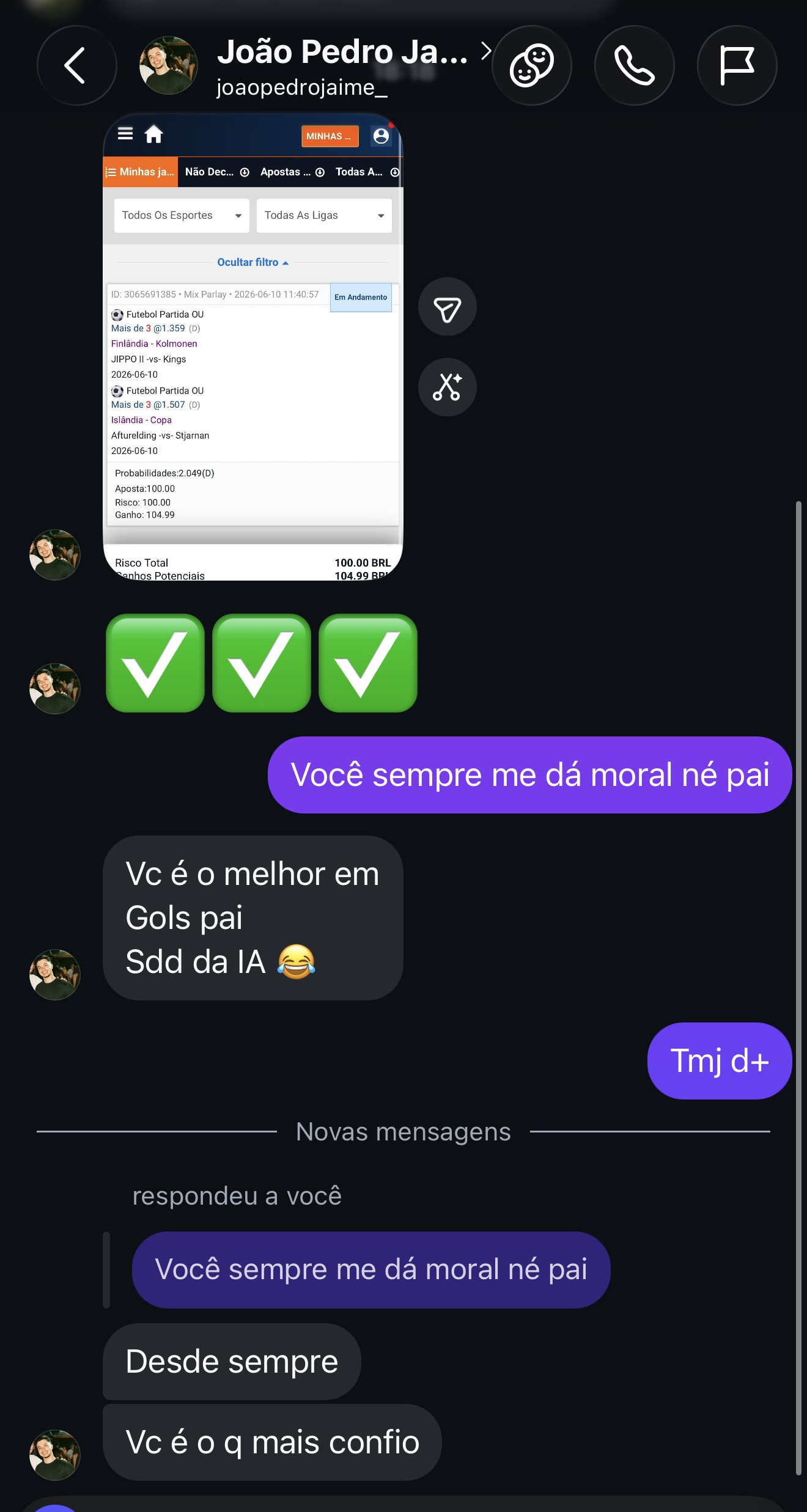 Depoimento João Pedro Jaime — Vc é o melhor em Gols pai